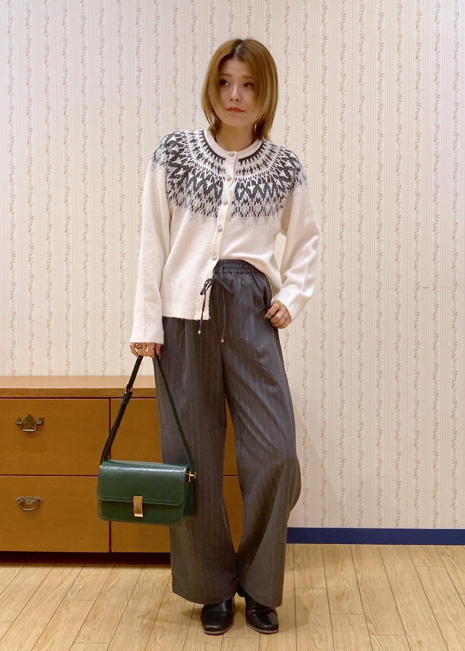 ROPE' PICNICのノルディック柄カーディガンを使ったコーディネートを紹介します。｜Rakuten Fashion(楽天ファッション／旧楽天ブランドアベニュー)6470337