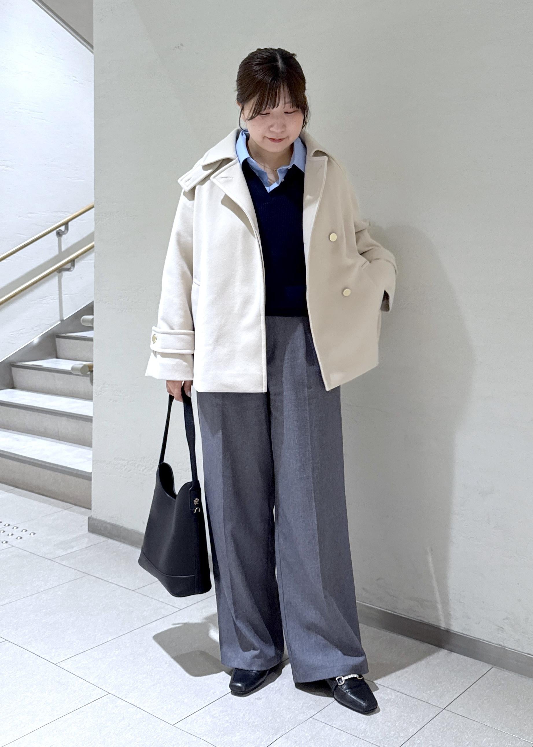 ROPE' PICNICのジャージーメルトンシリーズ 金ボタンミドル丈コート/リンクコーデを使ったコーディネートを紹介します。｜Rakuten Fashion(楽天ファッション／旧楽天ブランドアベニュー)6470468