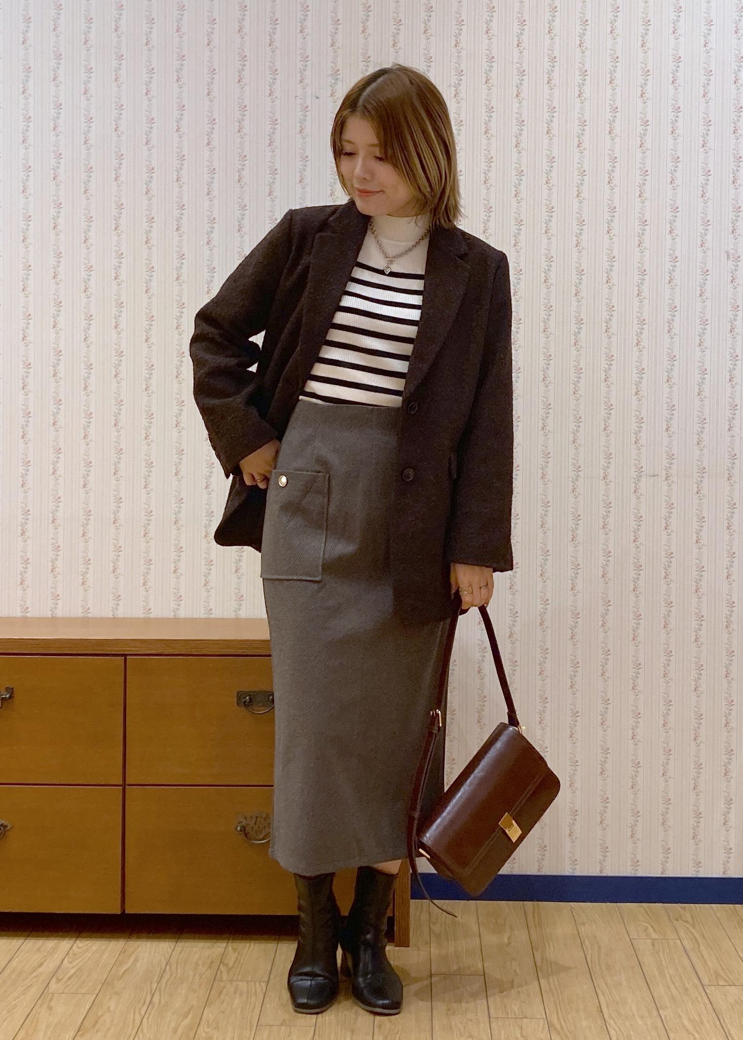 ROPE' PICNICのネップツイードテーラードジャコットを使ったコーディネートを紹介します。｜Rakuten Fashion(楽天ファッション／旧楽天ブランドアベニュー)6470383