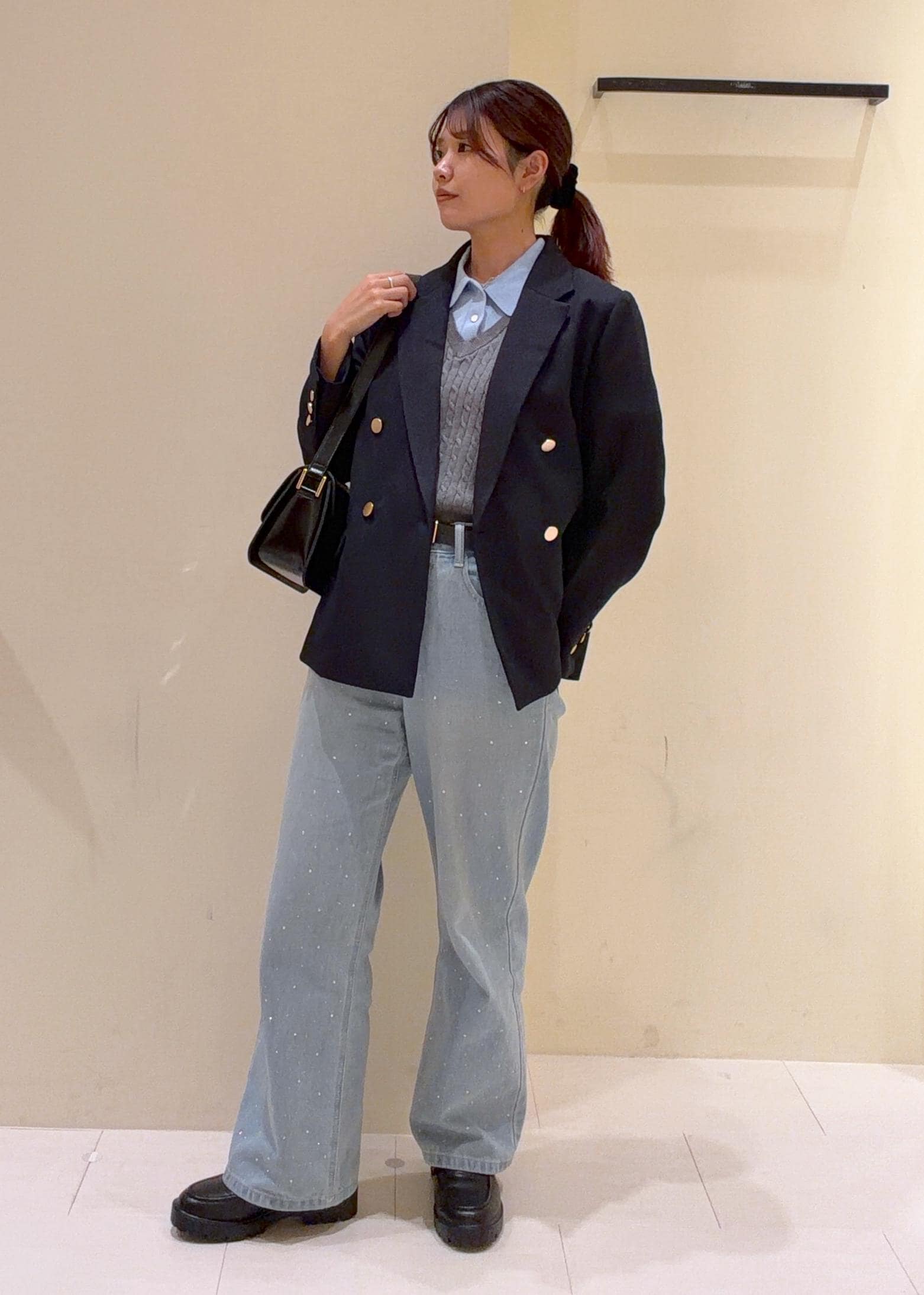 ROPE' PICNICの【新色追加】フェイクレイヤードニットプルオーバーを使ったコーディネートを紹介します。｜Rakuten Fashion(楽天ファッション／旧楽天ブランドアベニュー)6470417