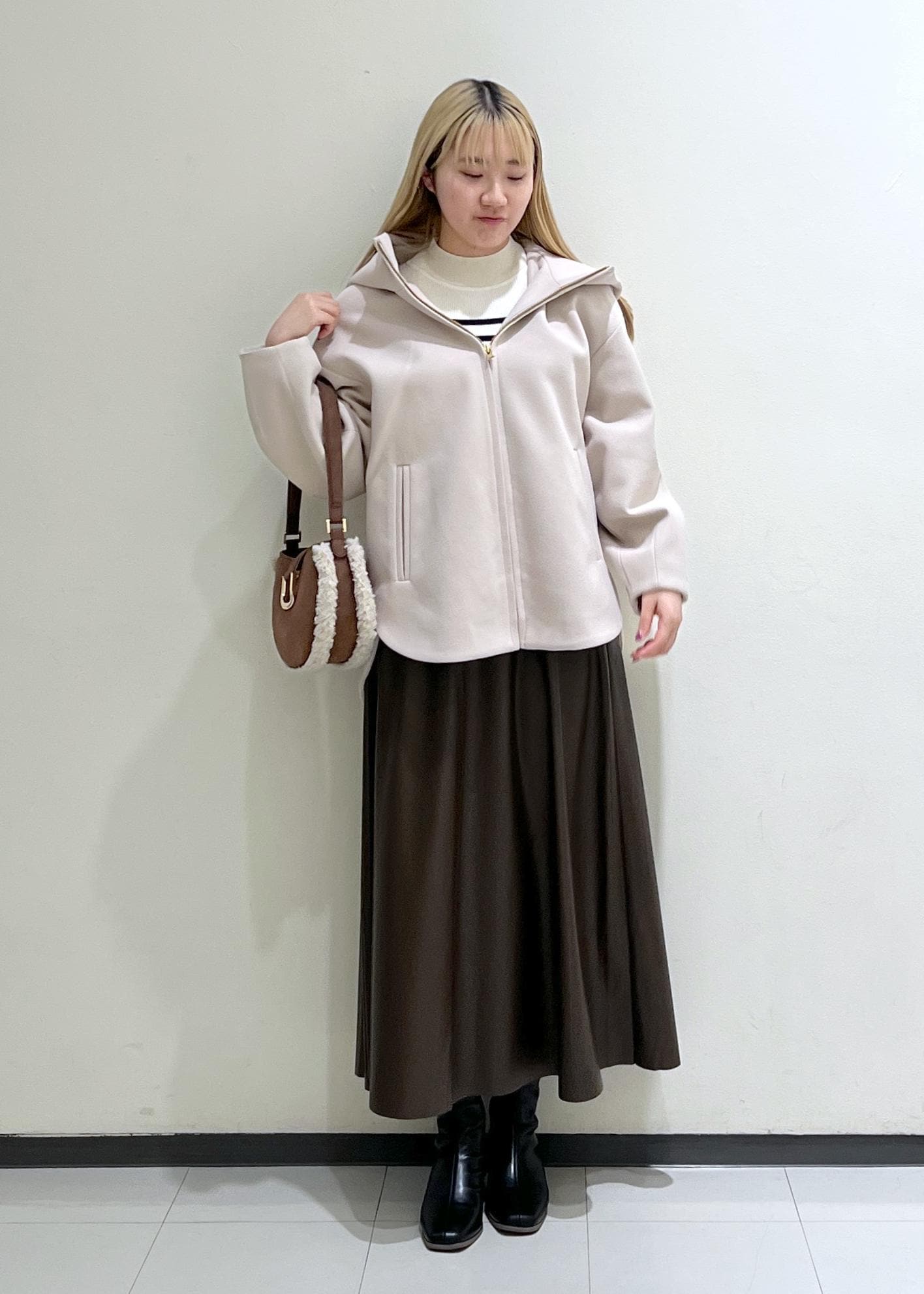 ROPE' PICNICのアンチピリングプチハイネックニット/リンクコーデを使ったコーディネートを紹介します。｜Rakuten Fashion(楽天ファッション／旧楽天ブランドアベニュー)6470365