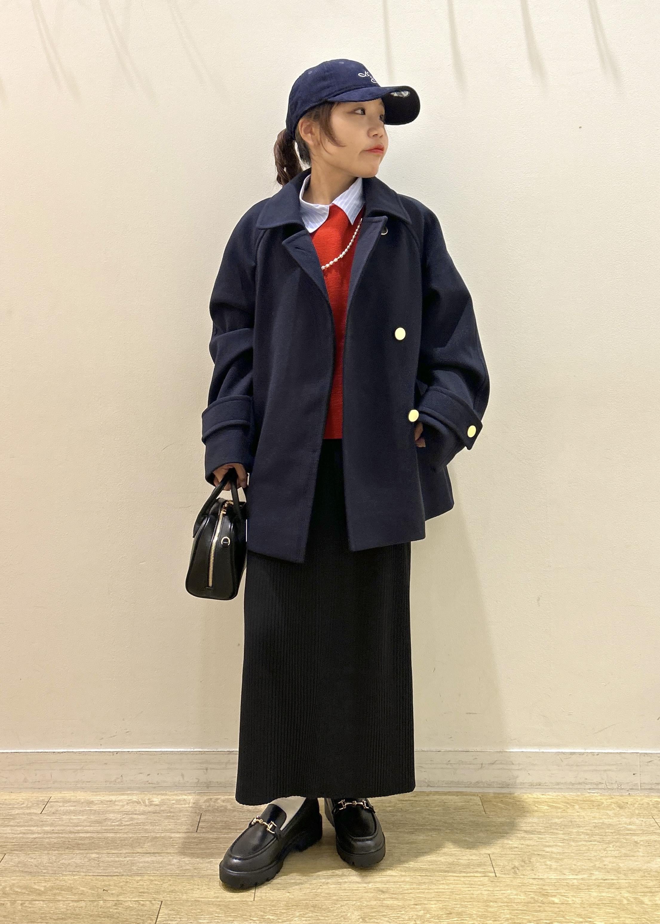 ROPE' PICNICのジャージーメルトンシリーズ 金ボタンミドル丈コート/リンクコーデを使ったコーディネートを紹介します。｜Rakuten Fashion(楽天ファッション／旧楽天ブランドアベニュー)6470366