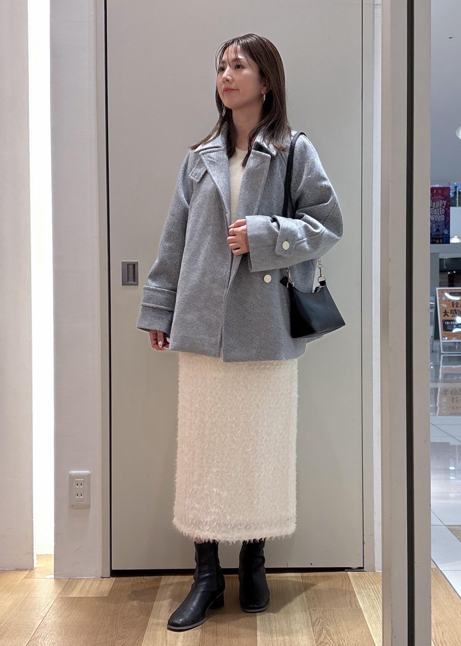 ROPE' PICNICのジャージーメルトンシリーズ 金ボタンミドル丈コート/リンクコーデを使ったコーディネートを紹介します。｜Rakuten Fashion(楽天ファッション／旧楽天ブランドアベニュー)6470408