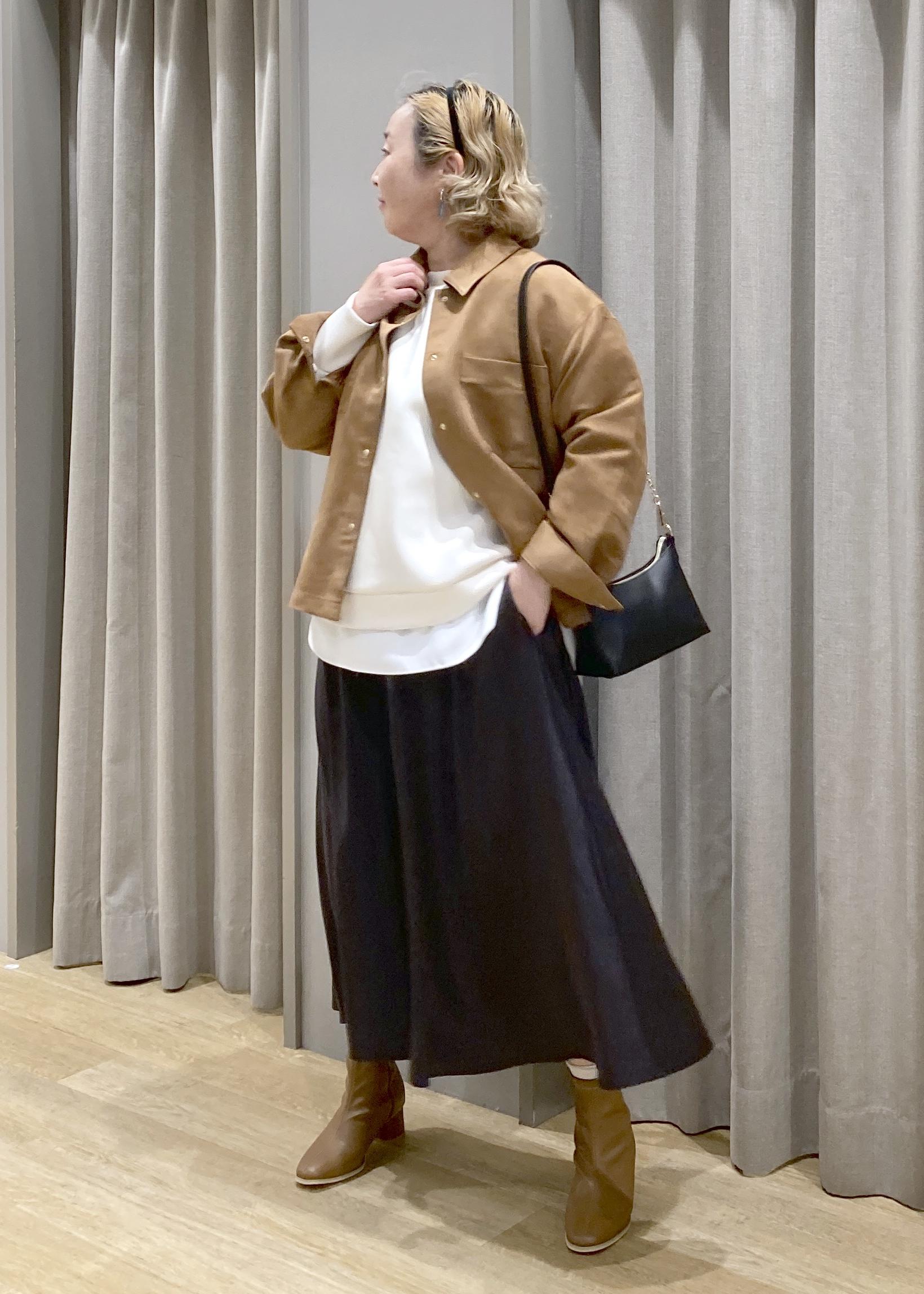 ROPE' PICNICのスエードシャツを使ったコーディネートを紹介します。｜Rakuten Fashion(楽天ファッション／旧楽天ブランドアベニュー)6470456