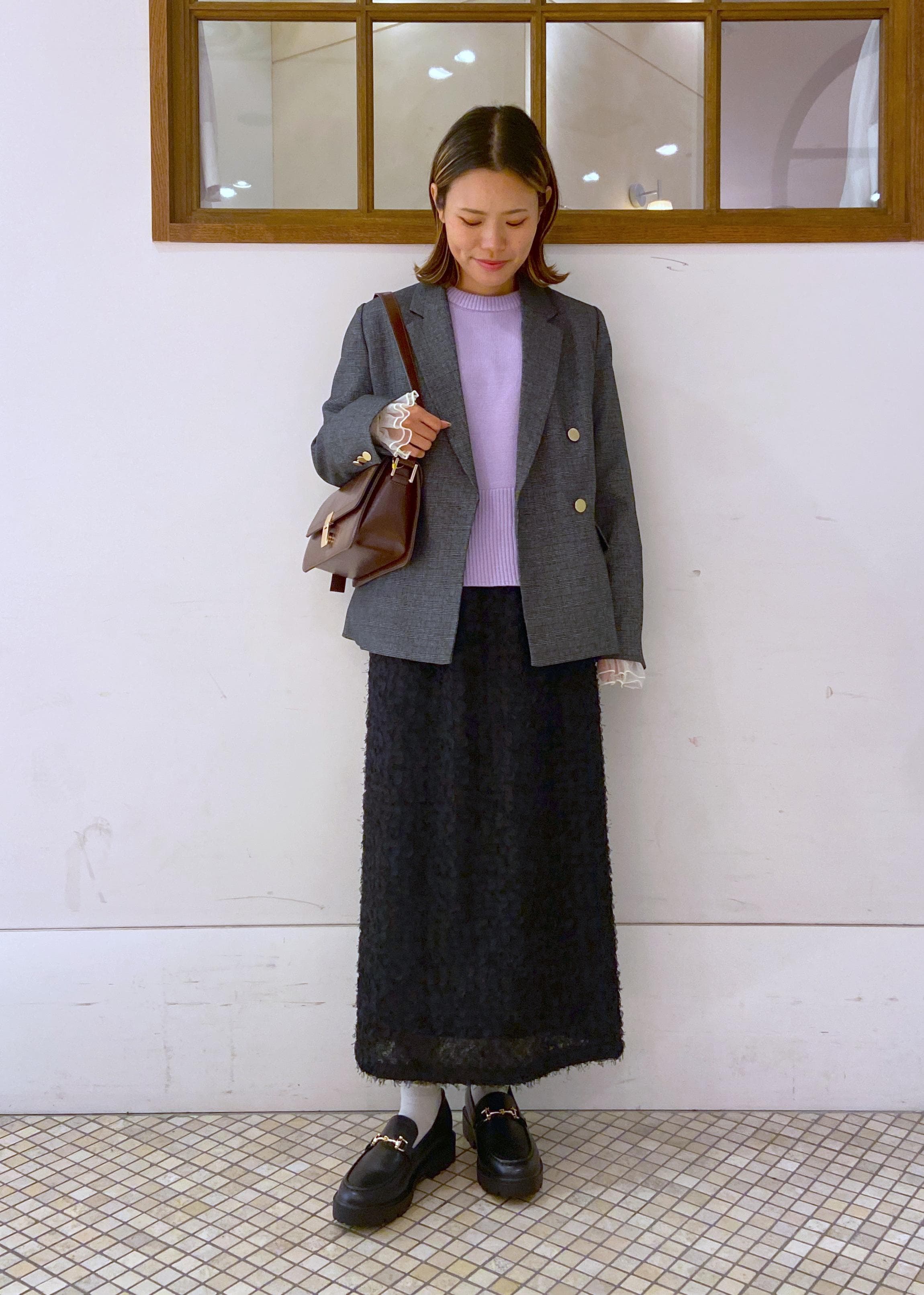 ROPE' PICNICの【新色追加】着丈が選べるクルーネックサイドスリットニットプルオーバー/イージーケアを使ったコーディネートを紹介します。｜Rakuten Fashion(楽天ファッション／旧楽天ブランドアベニュー)6470457