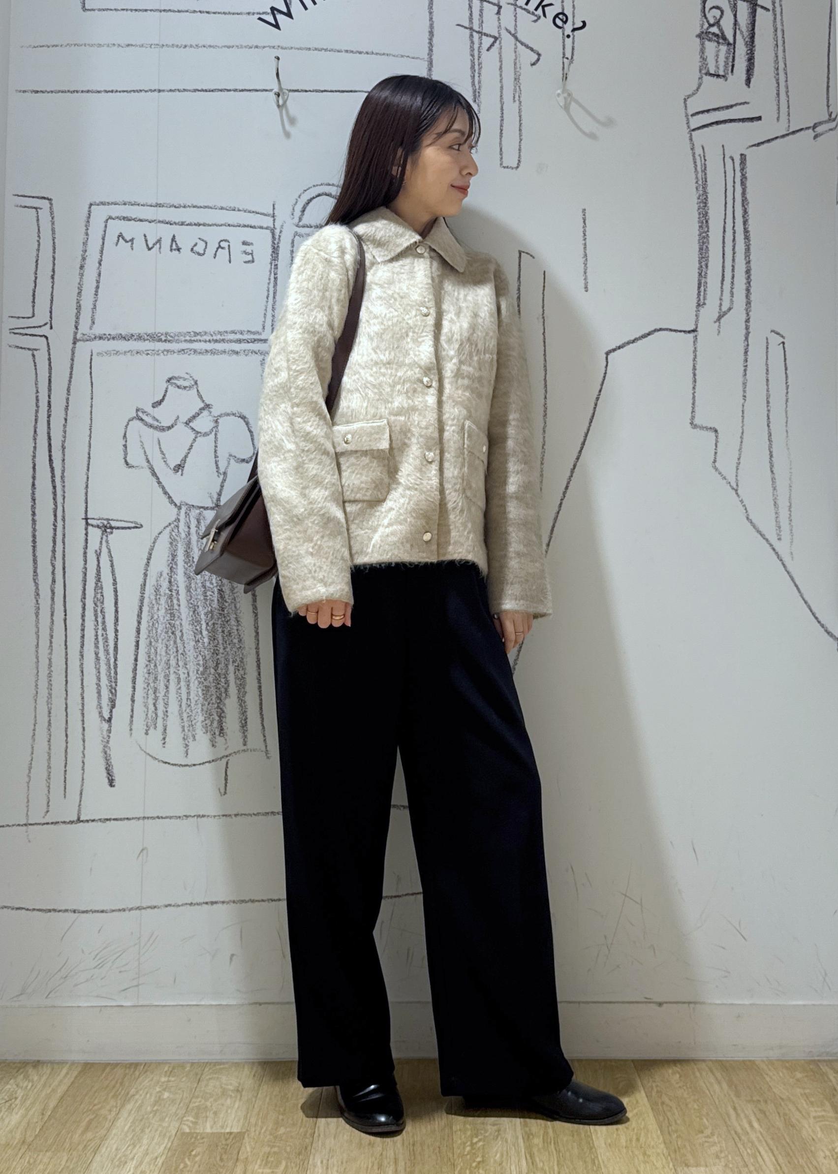 ROPE' PICNICのダブルフェイス襟取り外し起毛カーディガンを使ったコーディネートを紹介します。｜Rakuten Fashion(楽天ファッション／旧楽天ブランドアベニュー)6470437