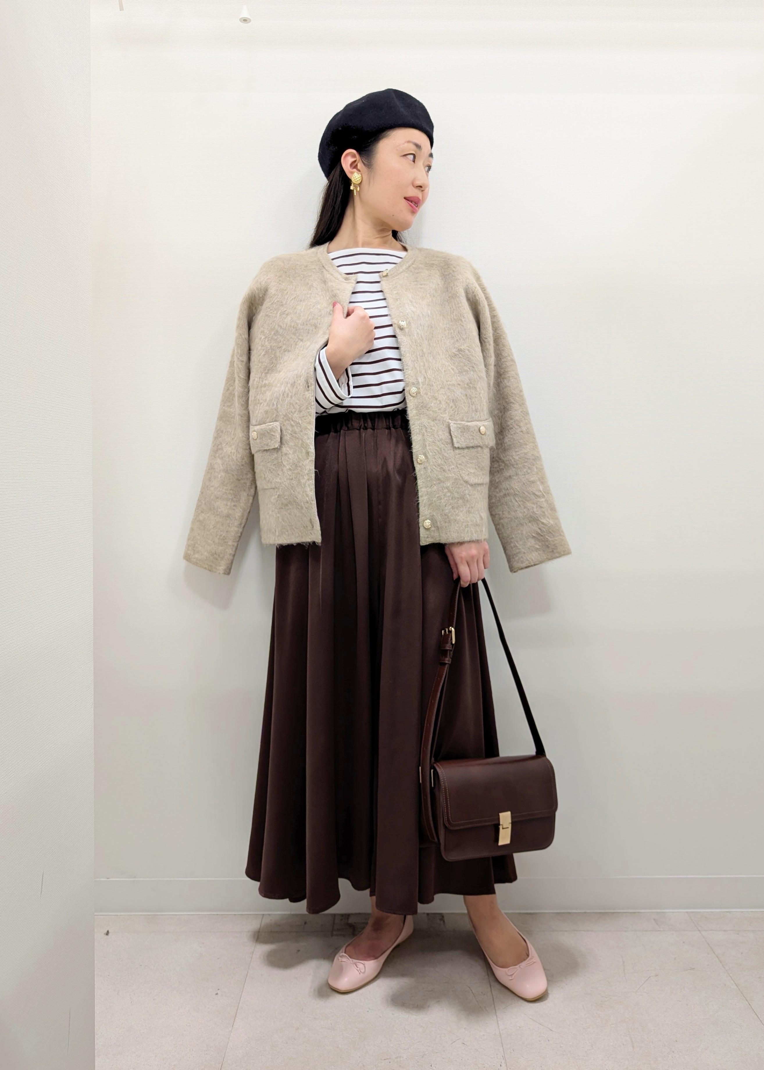 ROPE' PICNICのダブルフェイス襟取り外し起毛カーディガンを使ったコーディネートを紹介します。｜Rakuten Fashion(楽天ファッション／旧楽天ブランドアベニュー)6470443