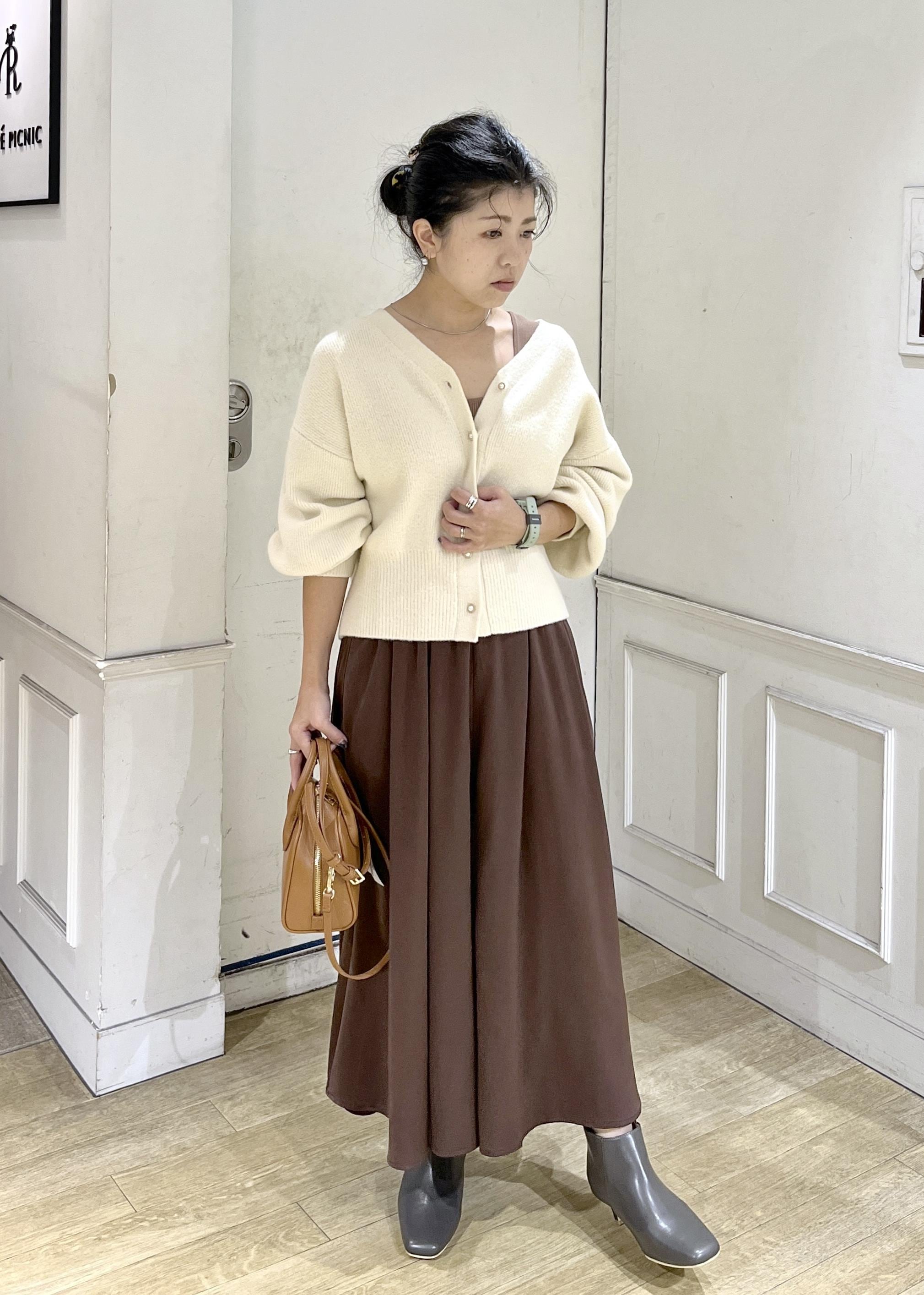 ROPE' PICNICの【新色追加】スフレニットシリーズ パールボタンショートカーディガン/イージーケア・リンクコーデを使ったコーディネートを紹介します。｜Rakuten Fashion(楽天ファッション／旧楽天ブランドアベニュー)6470463