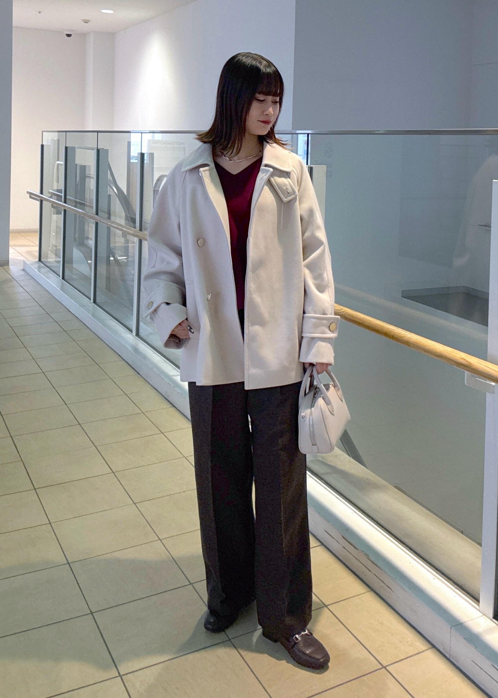 ROPE' PICNICのジャージーメルトンシリーズ 金ボタンミドル丈コート/リンクコーデを使ったコーディネートを紹介します。｜Rakuten Fashion(楽天ファッション／旧楽天ブランドアベニュー)6470464