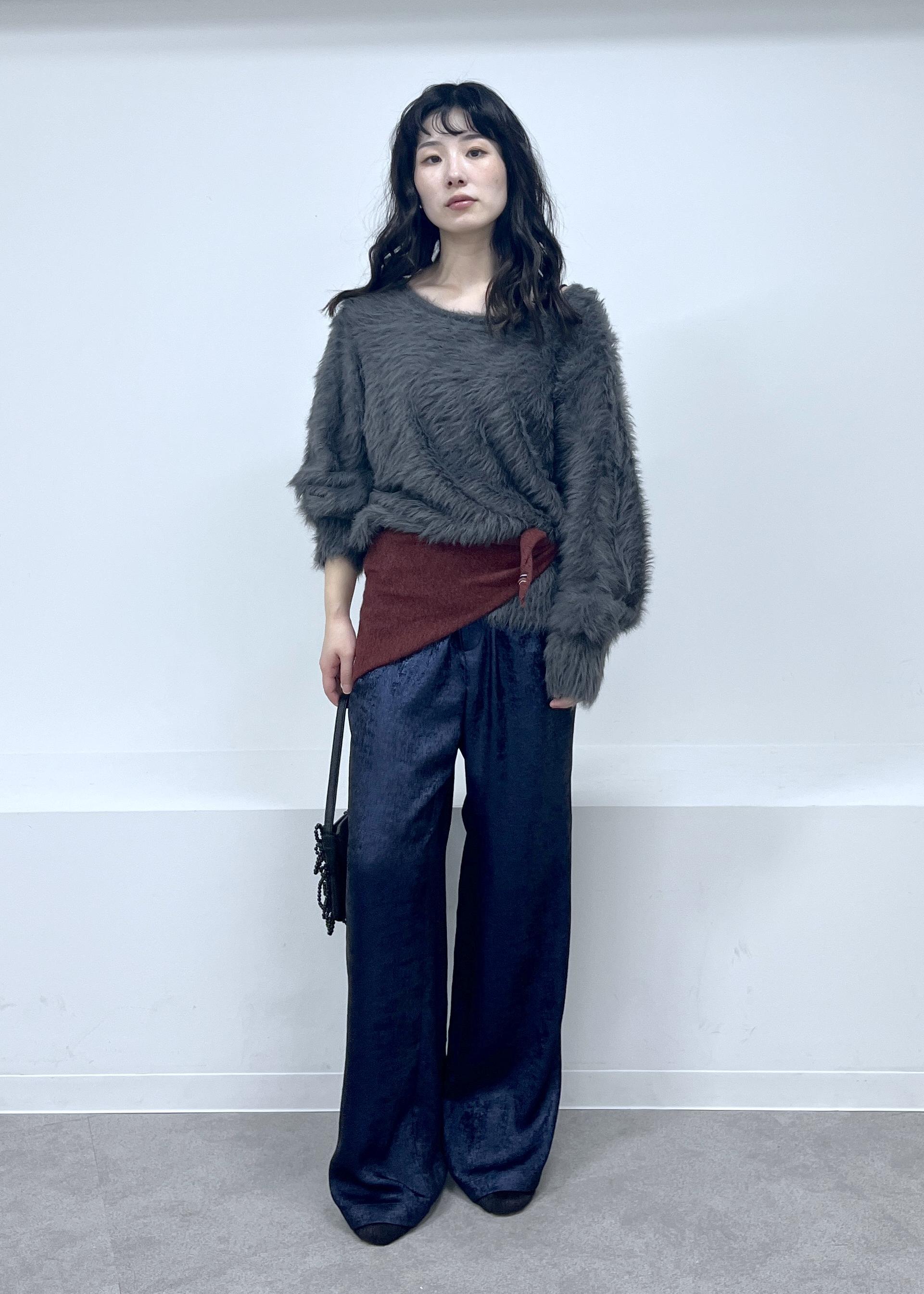 SALON adam et rope'の【WEB限定】ウォッシャブル前後2WAYシャギーニットプルオーバーを使ったコーディネートを紹介します。｜Rakuten Fashion(楽天ファッション／旧楽天ブランドアベニュー)6469757
