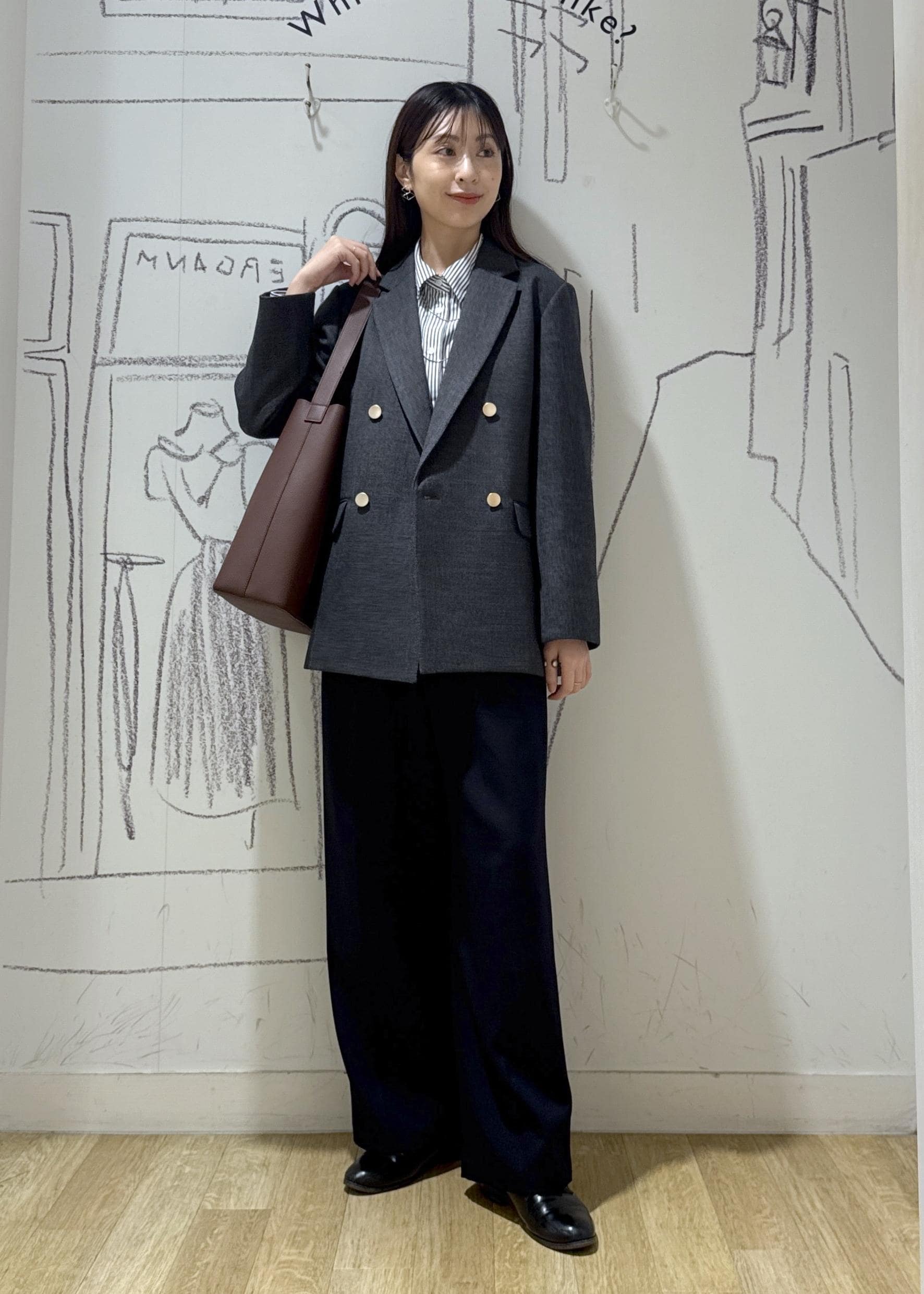 ROPE' PICNICのスリートーンツイードジャケット/セットアップ対応を使ったコーディネートを紹介します。｜Rakuten Fashion(楽天ファッション／旧楽天ブランドアベニュー)6470451