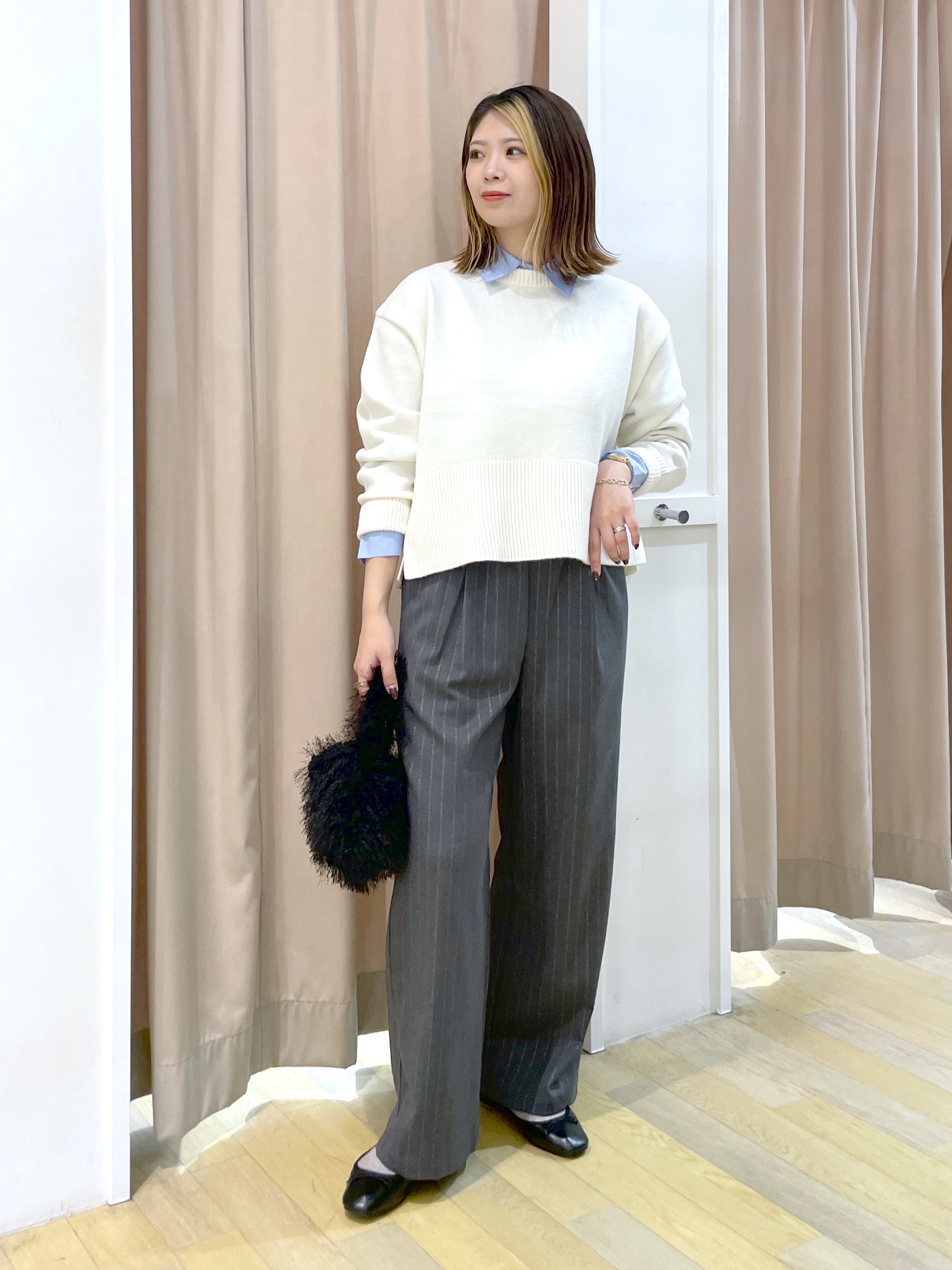 ROPE' PICNICの【新色追加】着丈が選べるクルーネックサイドスリットニットプルオーバー/イージーケアを使ったコーディネートを紹介します。｜Rakuten Fashion(楽天ファッション／旧楽天ブランドアベニュー)6470494