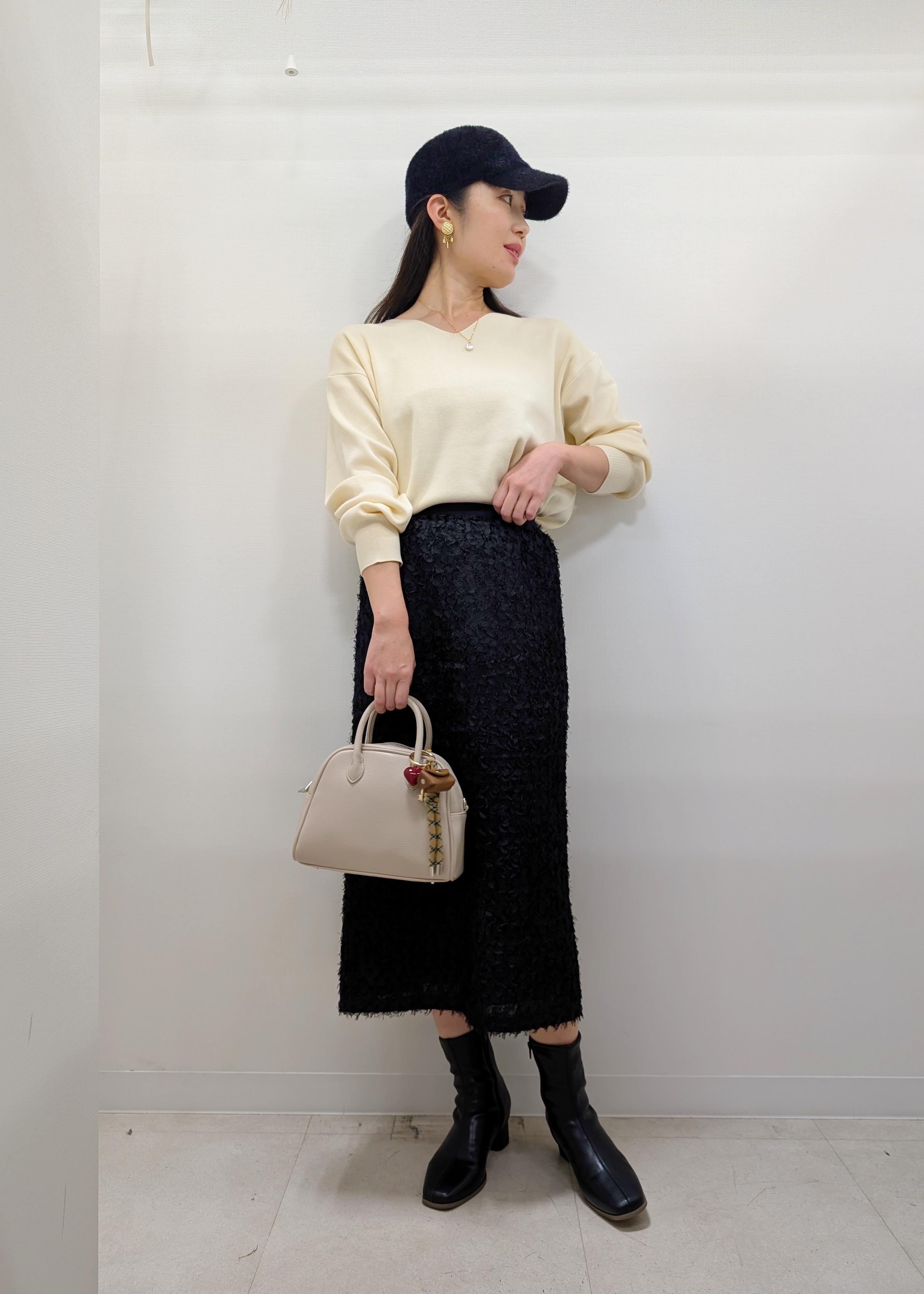 ROPE' PICNICのマシュマロニットVネックプルオーバー/イージーケア・リンクコーデを使ったコーディネートを紹介します。｜Rakuten Fashion(楽天ファッション／旧楽天ブランドアベニュー)6470476