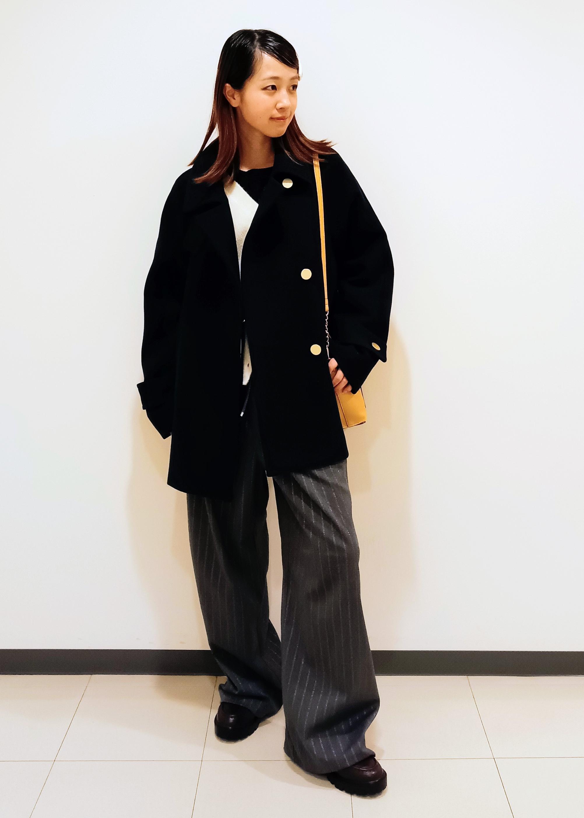 ROPE' PICNICのジャージーメルトンシリーズ 金ボタンミドル丈コート/リンクコーデを使ったコーディネートを紹介します。｜Rakuten Fashion(楽天ファッション／旧楽天ブランドアベニュー)6470496