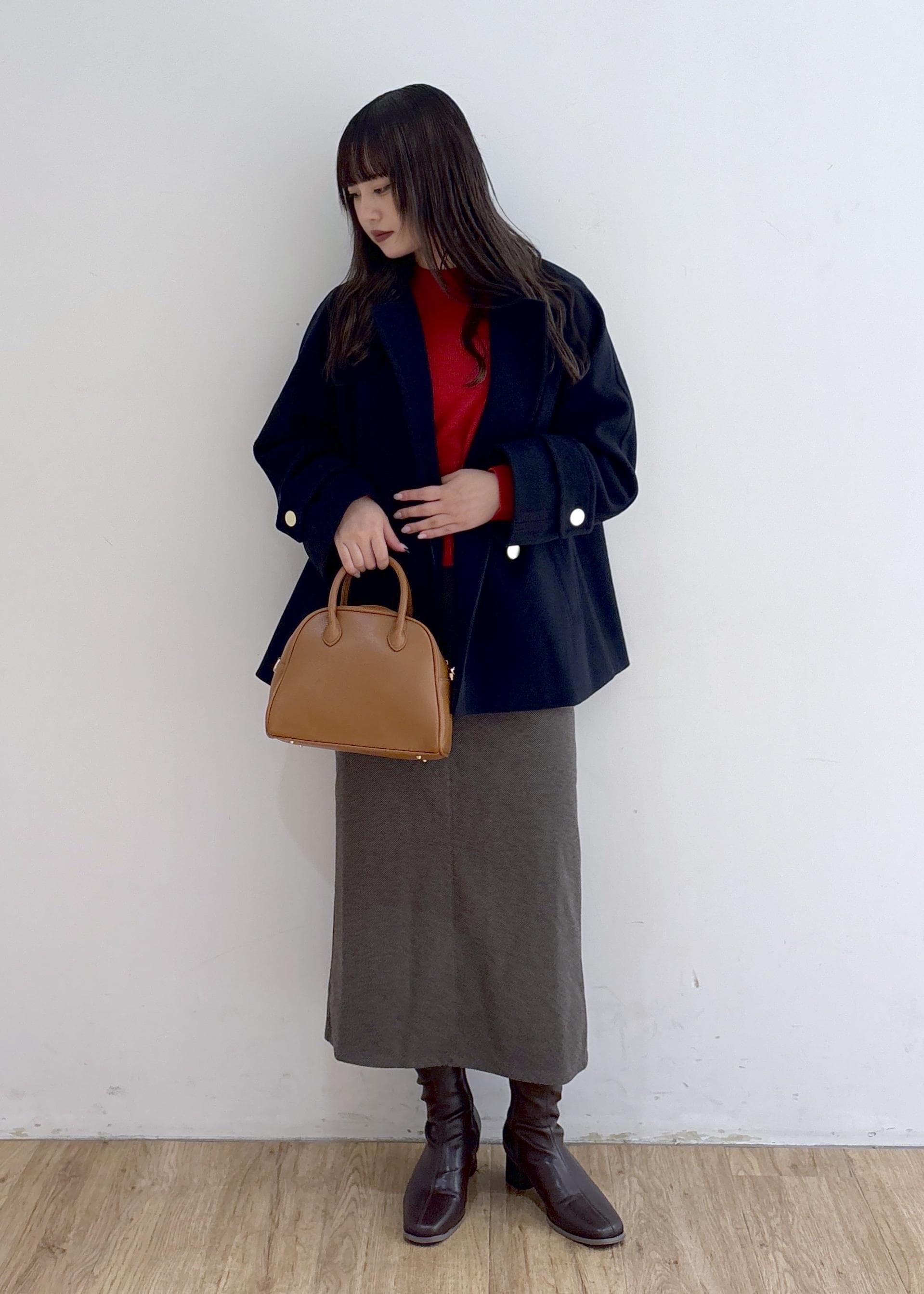 ROPE' PICNICのジャージーメルトンシリーズ 金ボタンミドル丈コート/リンクコーデを使ったコーディネートを紹介します。｜Rakuten Fashion(楽天ファッション／旧楽天ブランドアベニュー)6470499