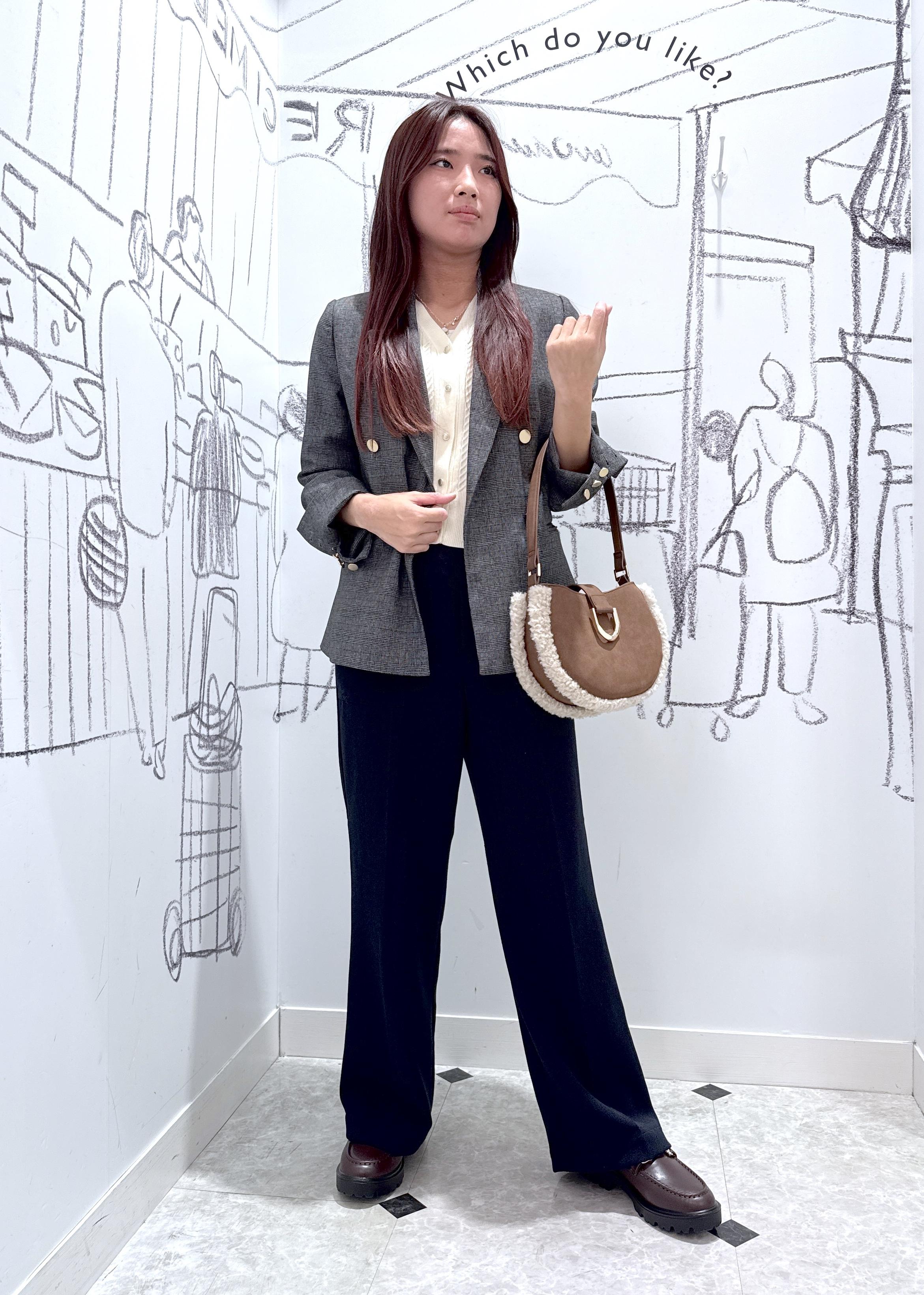 ROPE' PICNICのレディハンサムシリーズ ウールライク金ボタンジャケット(半裏地)/セットアップ・通勤対応を使ったコーディネートを紹介します。｜Rakuten Fashion(楽天ファッション／旧楽天ブランドアベニュー)6470488