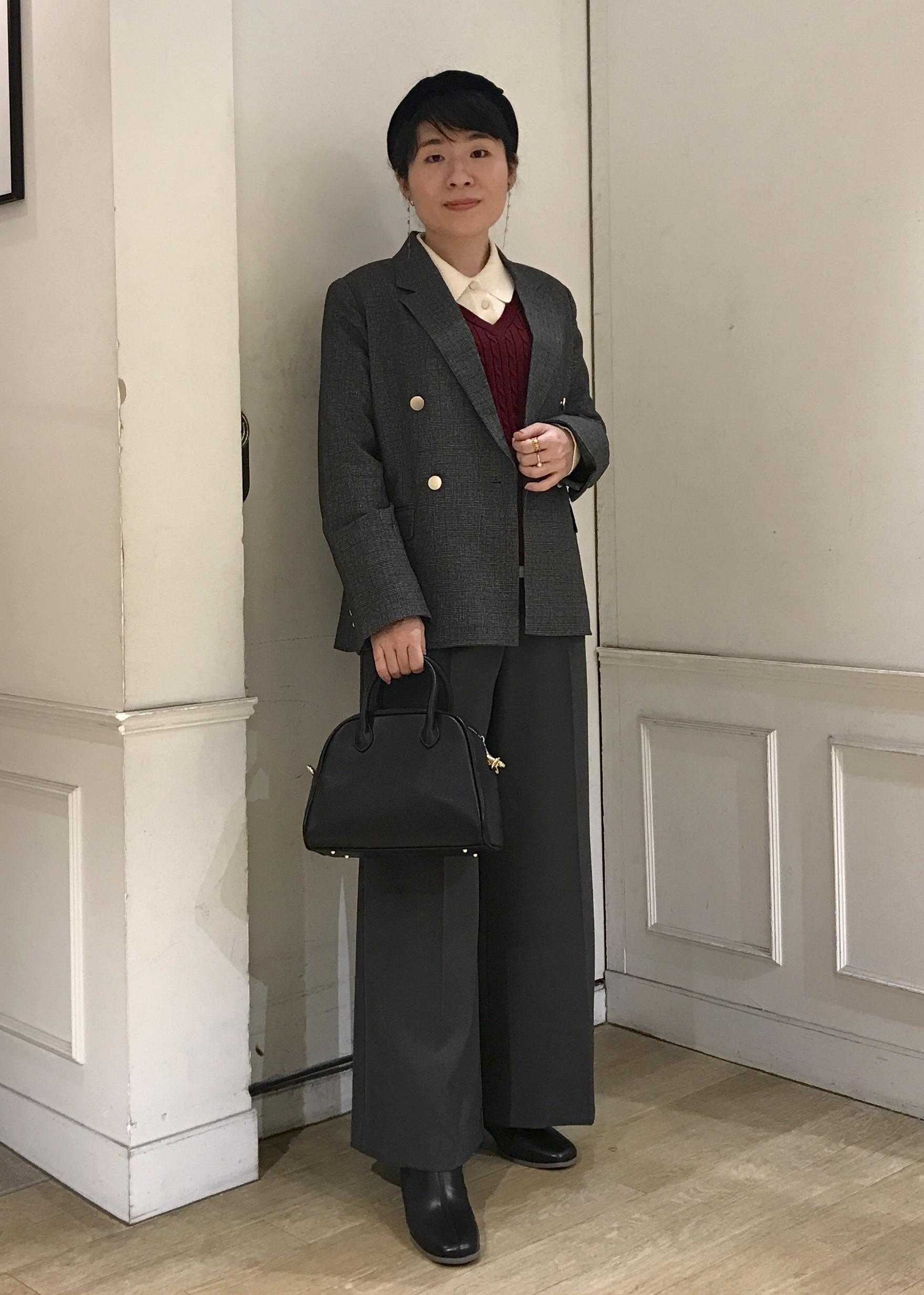 ROPE' PICNICのレディハンサムシリーズ ウールライク金ボタンジャケット(総裏地)/セットアップ対応を使ったコーディネートを紹介します。｜Rakuten Fashion(楽天ファッション／旧楽天ブランドアベニュー)6470490