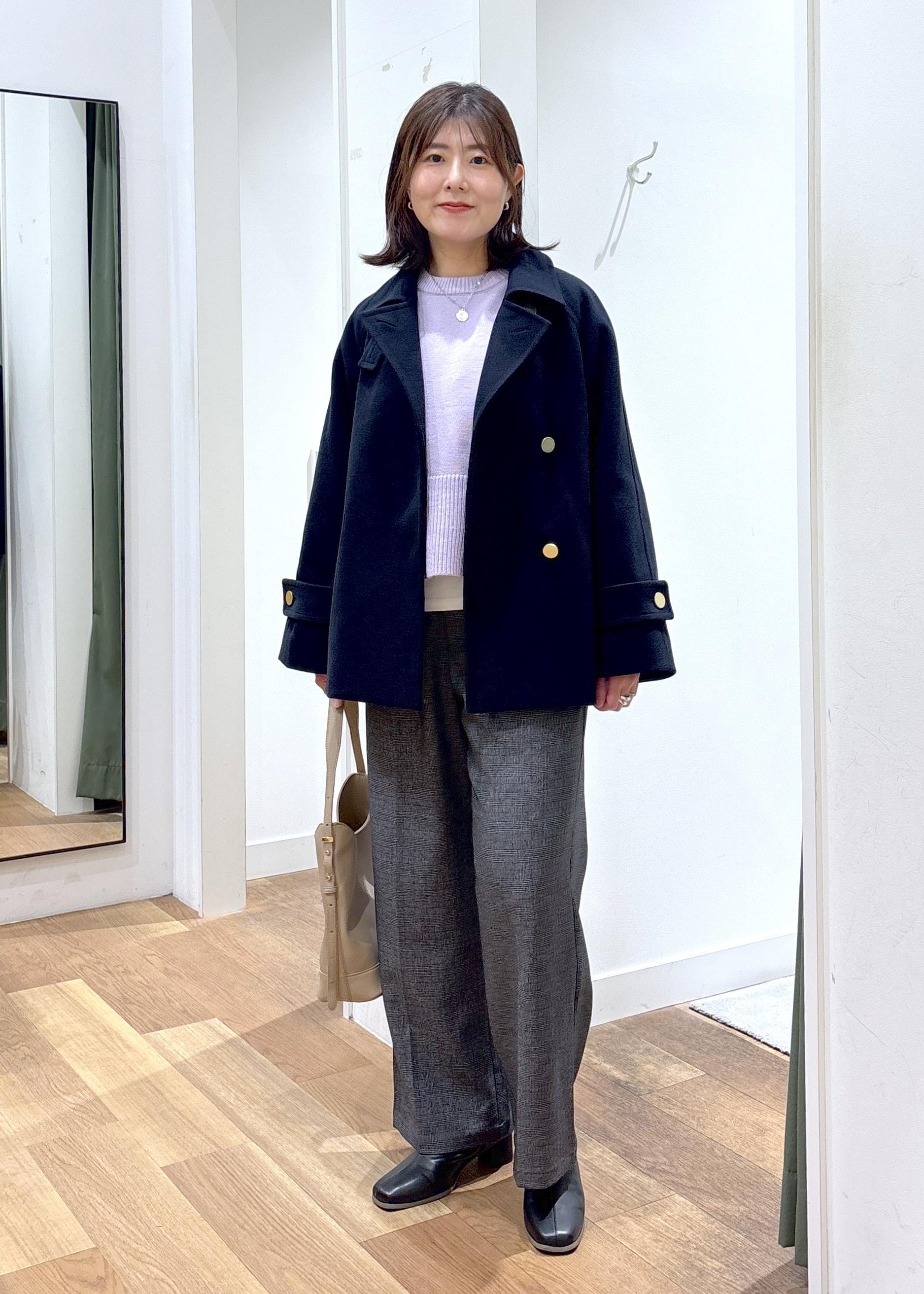 ROPE' PICNICのジャージーメルトンシリーズ 金ボタンミドル丈コート/リンクコーデを使ったコーディネートを紹介します。｜Rakuten Fashion(楽天ファッション／旧楽天ブランドアベニュー)6470492