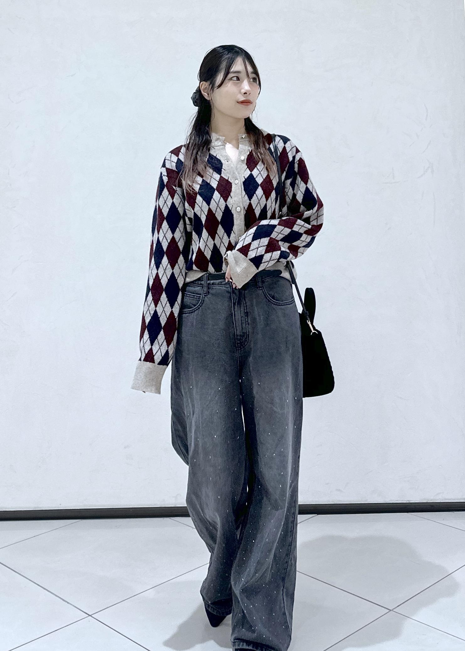 ROPE' PICNICのアーガイル柄アソートカーディガンを使ったコーディネートを紹介します。｜Rakuten Fashion(楽天ファッション／旧楽天ブランドアベニュー)6470508