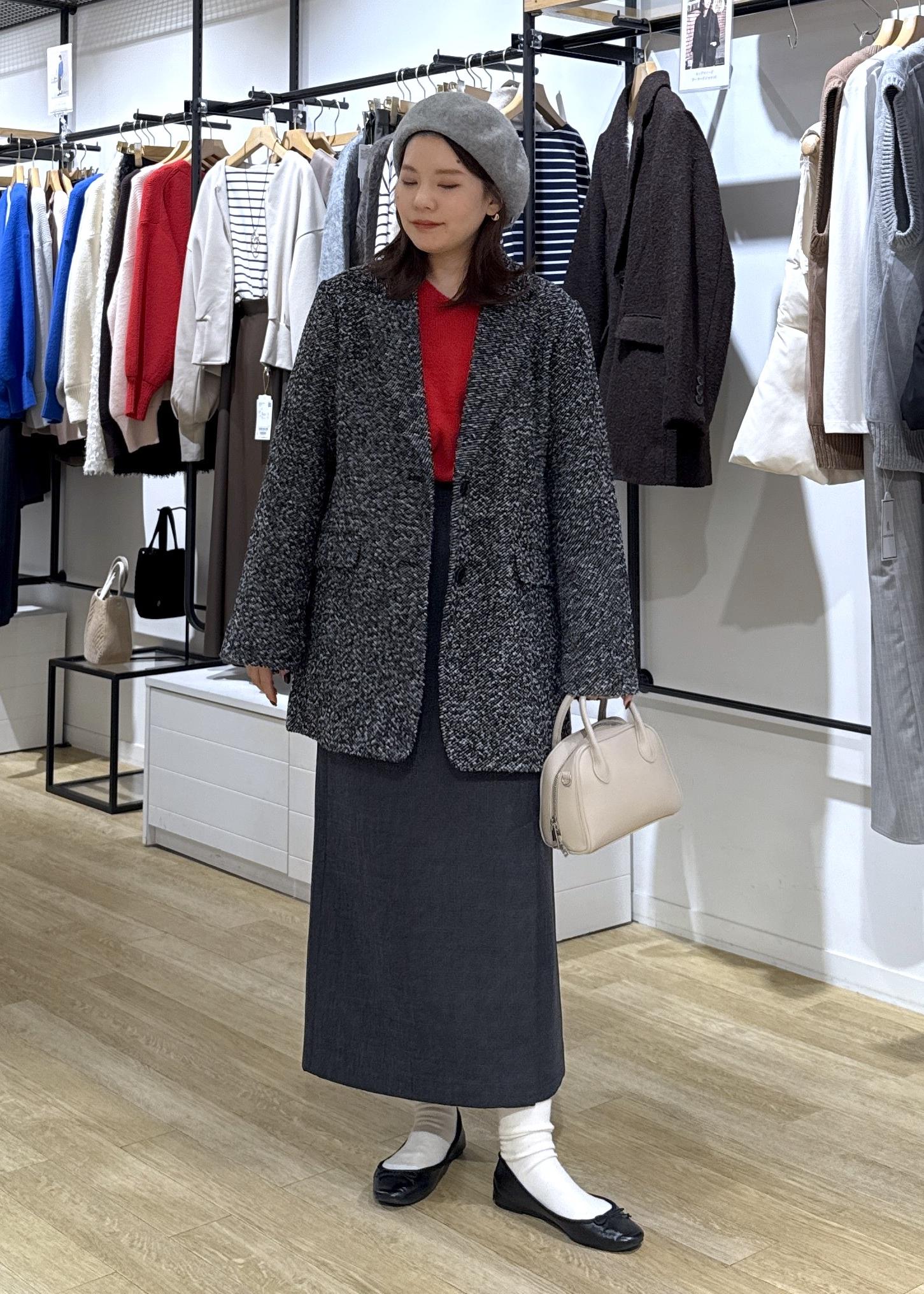 ROPE' PICNICのネップツイードテーラードジャコットを使ったコーディネートを紹介します。｜Rakuten Fashion(楽天ファッション／旧楽天ブランドアベニュー)6470516