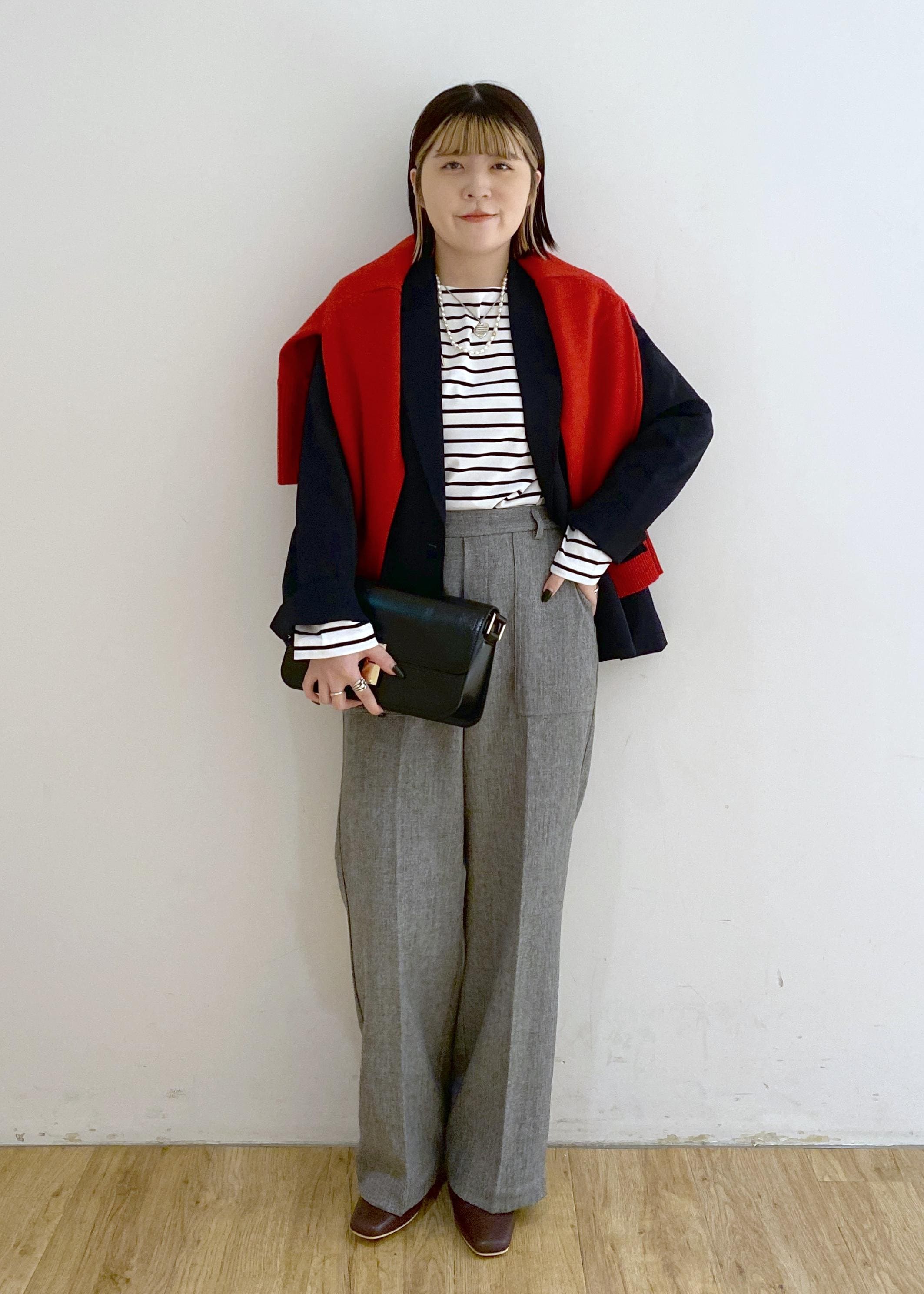 ROPE' PICNICのレディハンサムシリーズ ウールライク金ボタンジャケット(総裏地)/セットアップ対応を使ったコーディネートを紹介します。｜Rakuten Fashion(楽天ファッション／旧楽天ブランドアベニュー)6470474