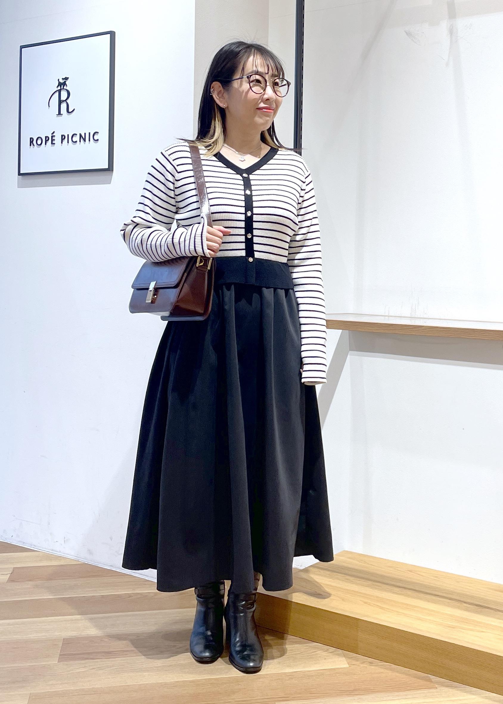 ROPE' PICNICの【新色追加】メタル釦ドッキングワンピースを使ったコーディネートを紹介します。｜Rakuten Fashion(楽天ファッション／旧楽天ブランドアベニュー)6470553