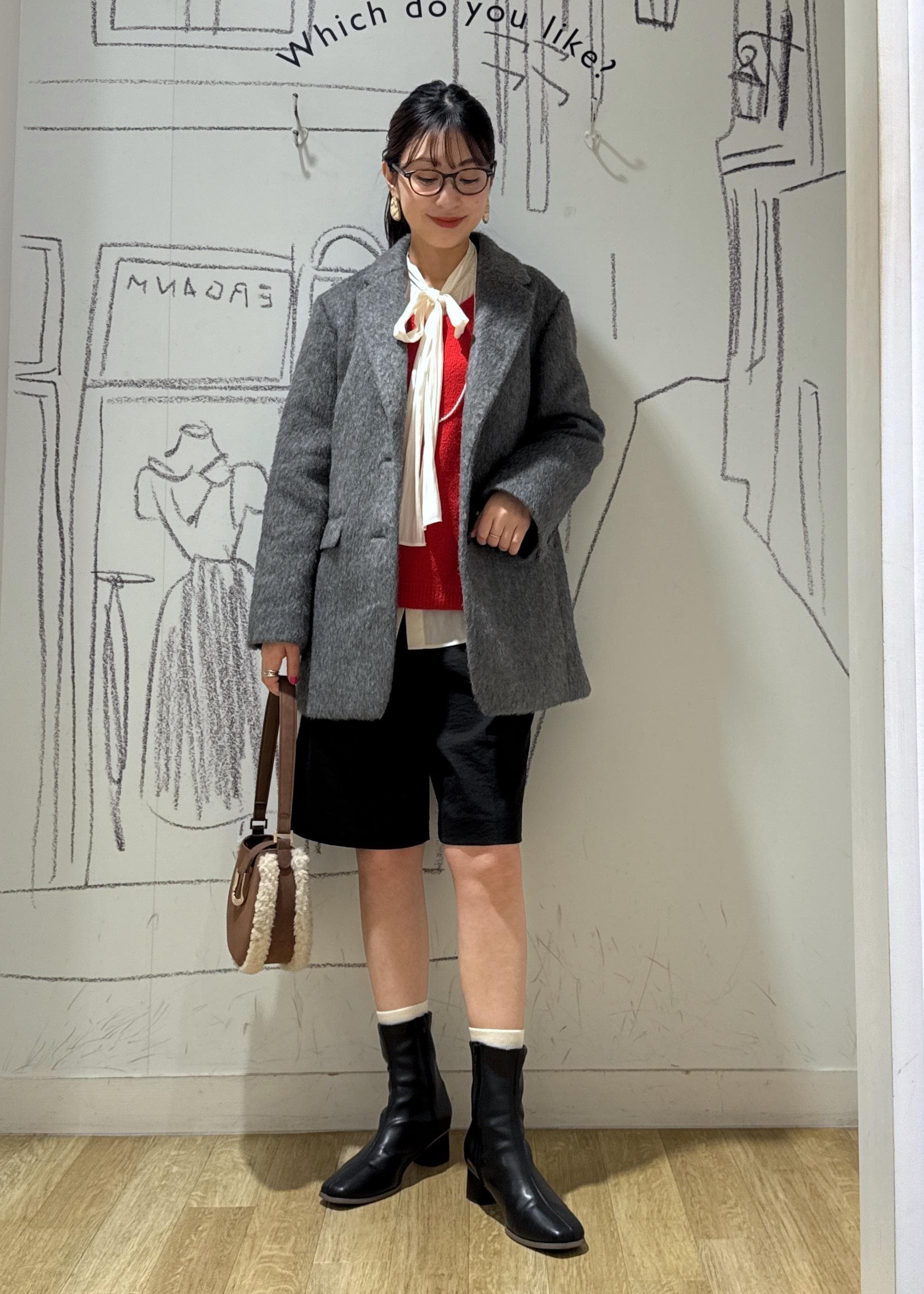 ROPE' PICNICのシャギーテーラードジャコットを使ったコーディネートを紹介します。｜Rakuten Fashion(楽天ファッション／旧楽天ブランドアベニュー)6493392