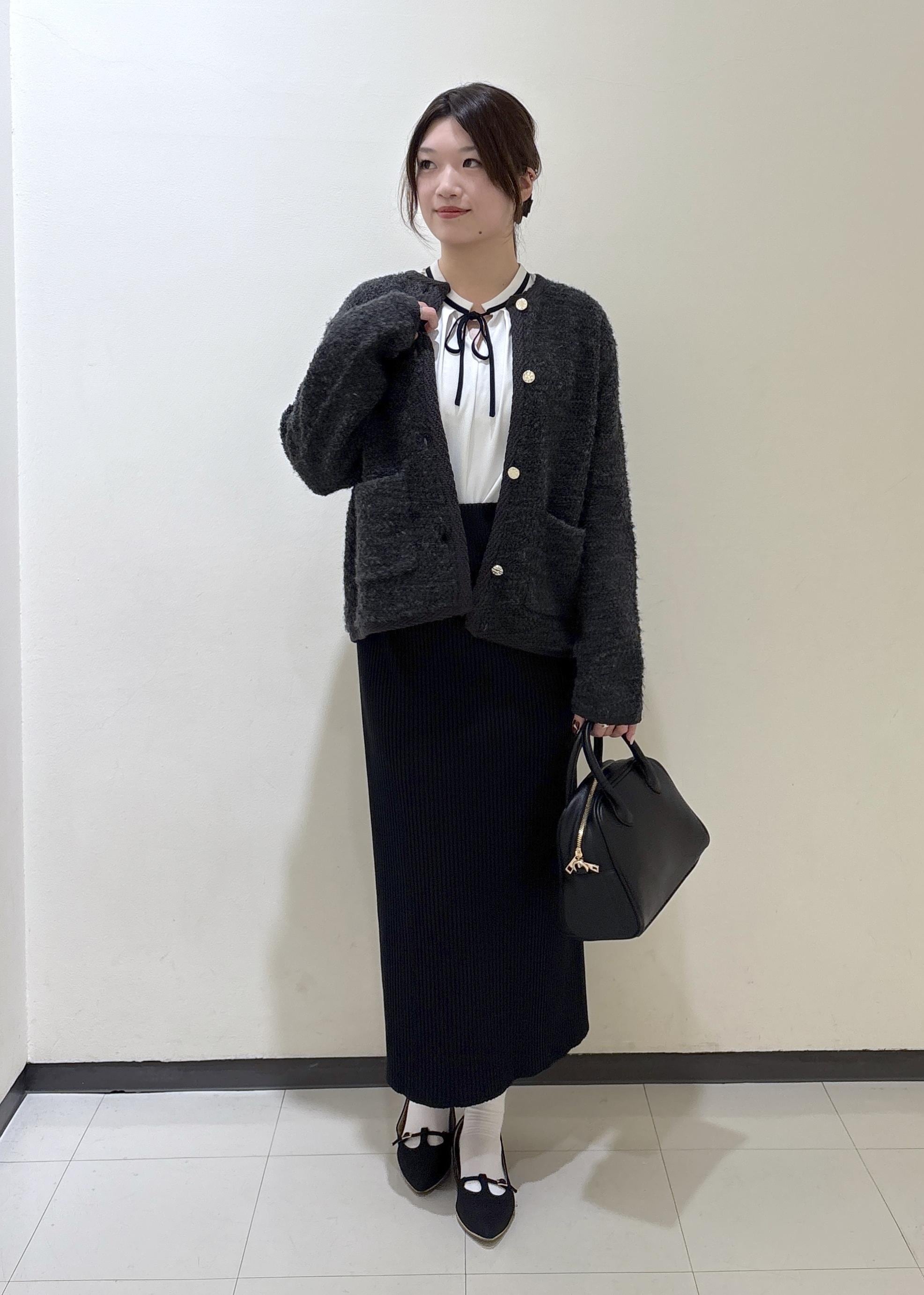 ROPE' PICNICのループ編みニットカーディガンを使ったコーディネートを紹介します。｜Rakuten Fashion(楽天ファッション／旧楽天ブランドアベニュー)6493394