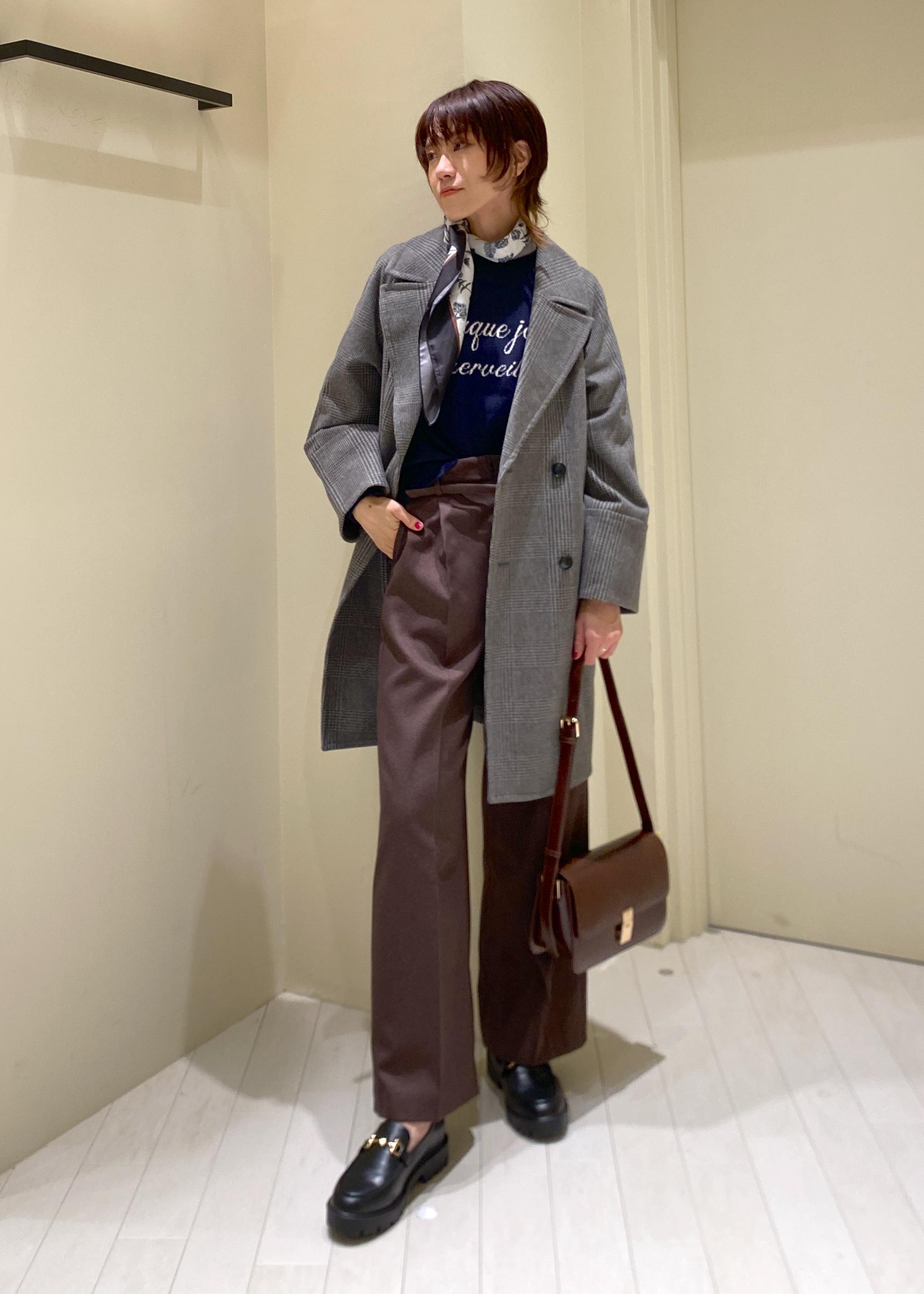 ROPE' PICNICのジャージメルトン無地&チェックオーバーPコート/一部WEB限定カラー・リンクコーデを使ったコーディネートを紹介します。｜Rakuten Fashion(楽天ファッション／旧楽天ブランドアベニュー)6493398