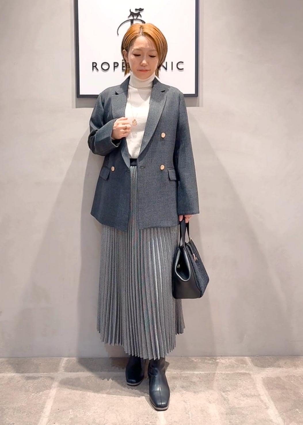 ROPE' PICNICのアンチピリングリブタートルニットプルオーバー/イージーケアを使ったコーディネートを紹介します。｜Rakuten Fashion(楽天ファッション／旧楽天ブランドアベニュー)6493377