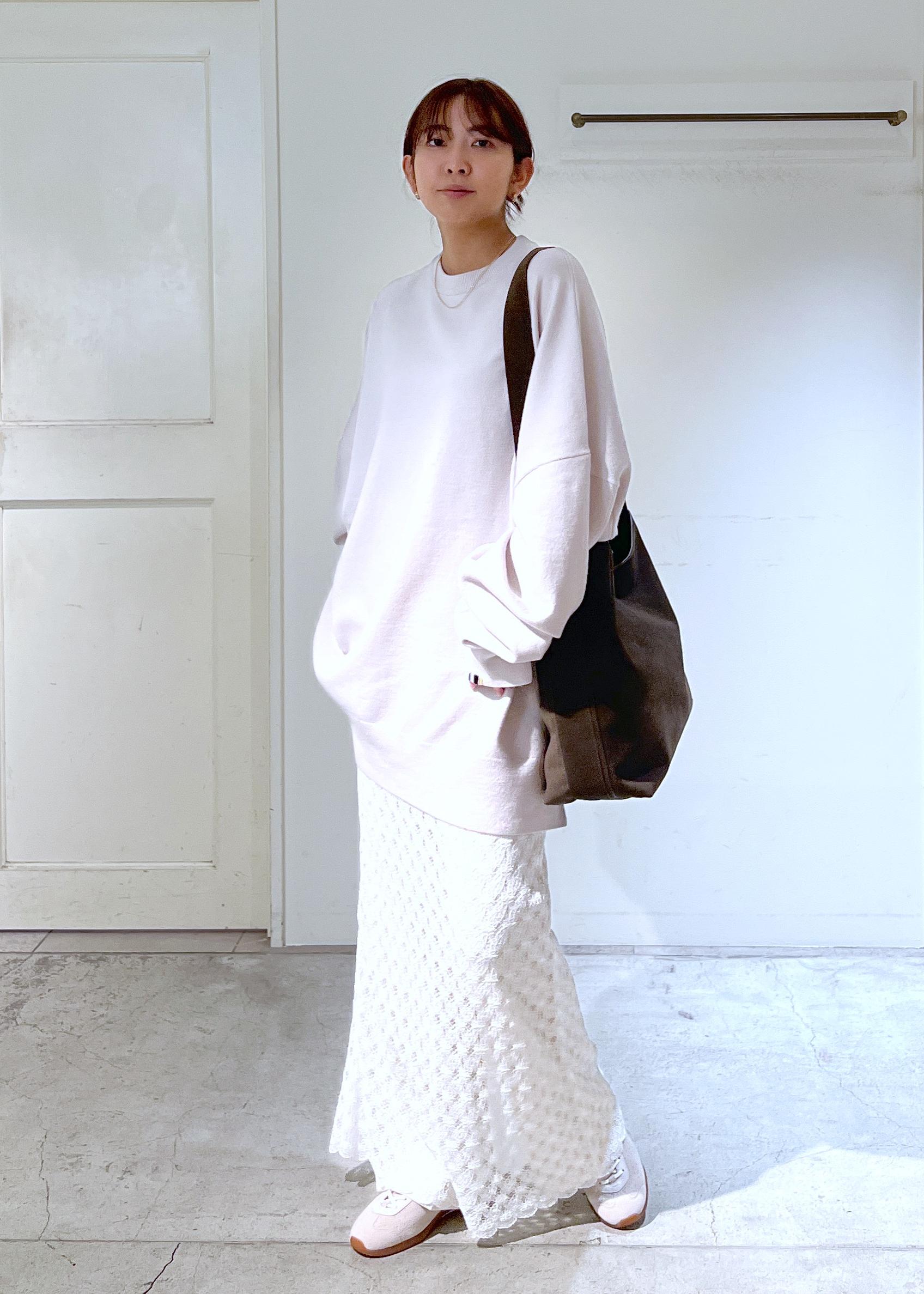 SALON adam et rope' | ラッセルレースヘムスカラップスカート
