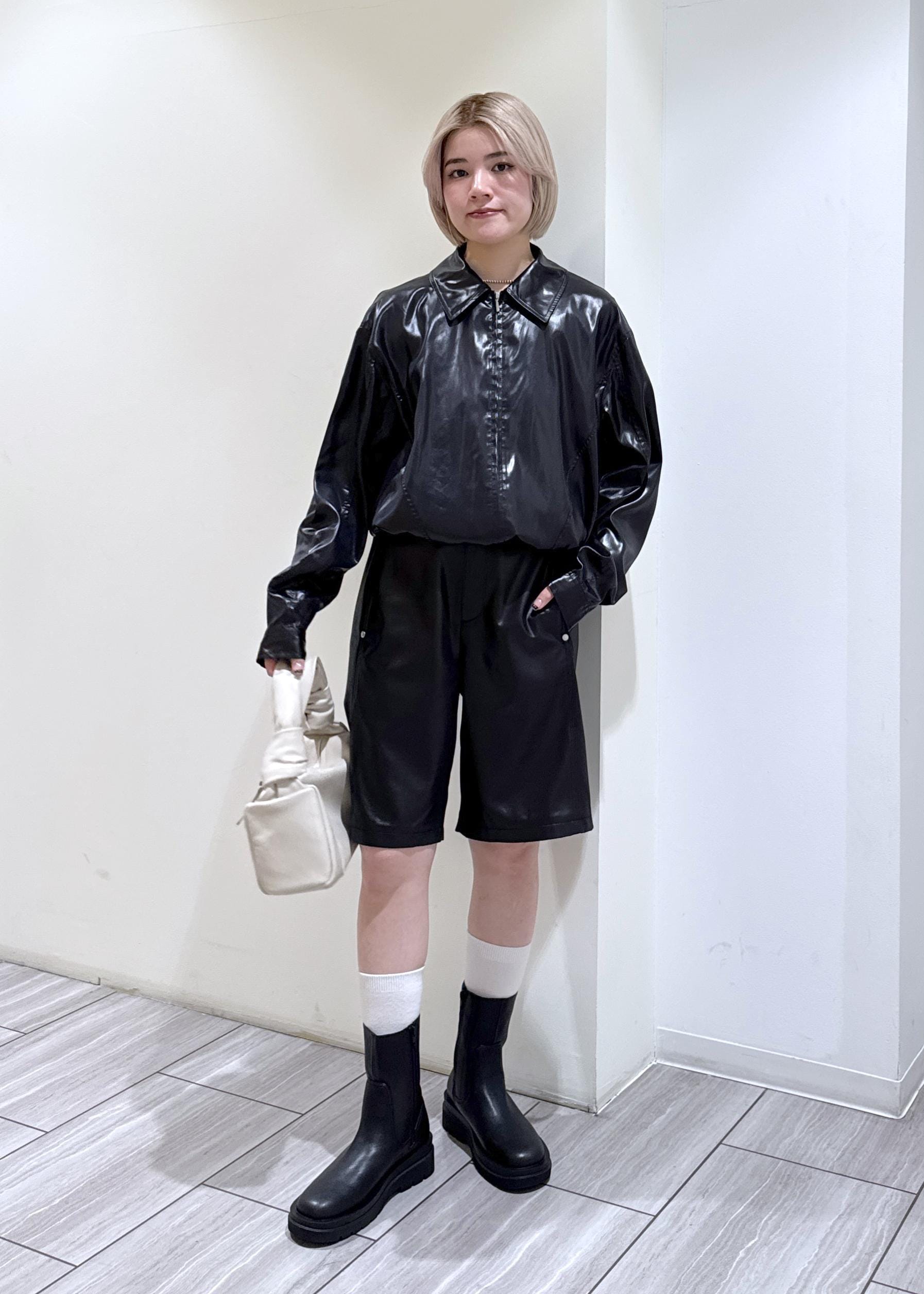 ADAM ET ROPE' | レザーライクサテンブルゾン | Rakuten Fashion(楽天