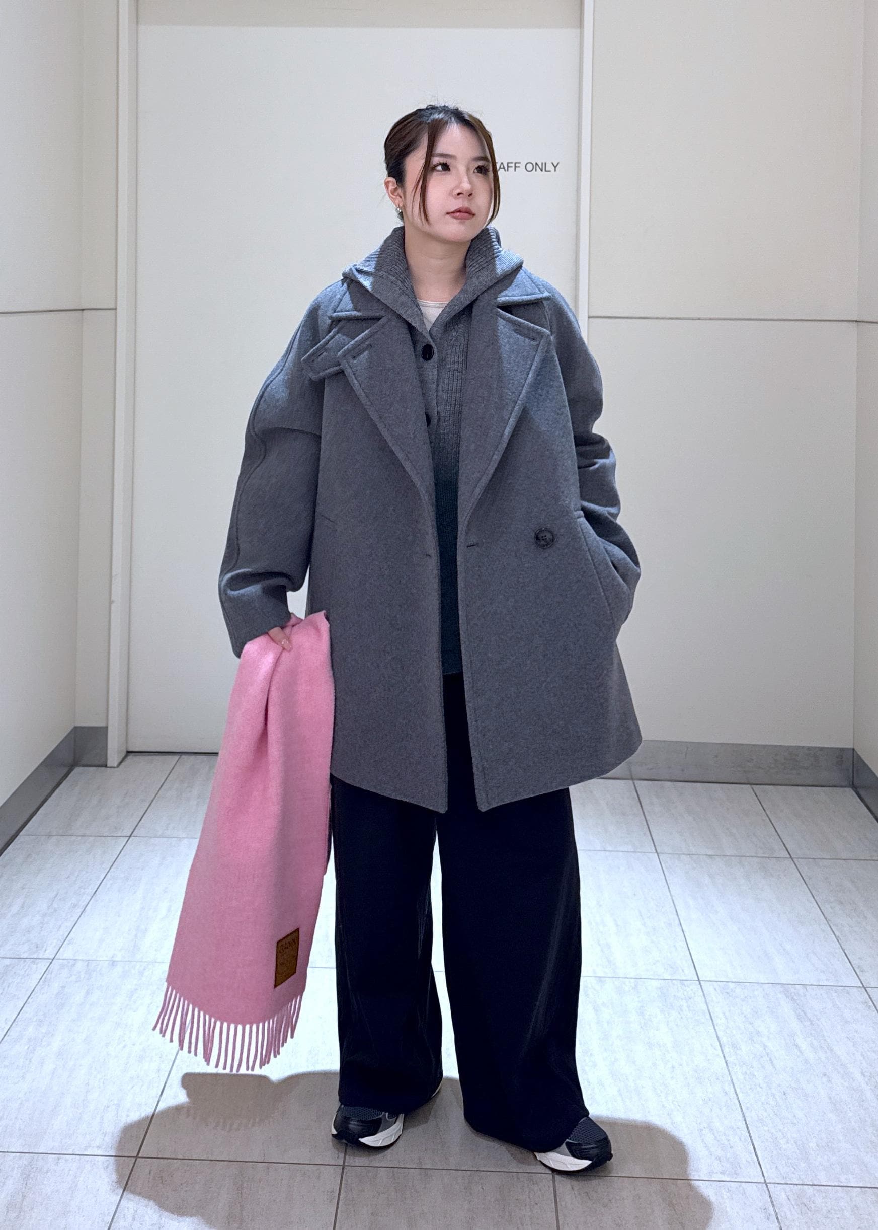 ADAM ET ROPE' | ウールボンディングミドルコート | Rakuten Fashion