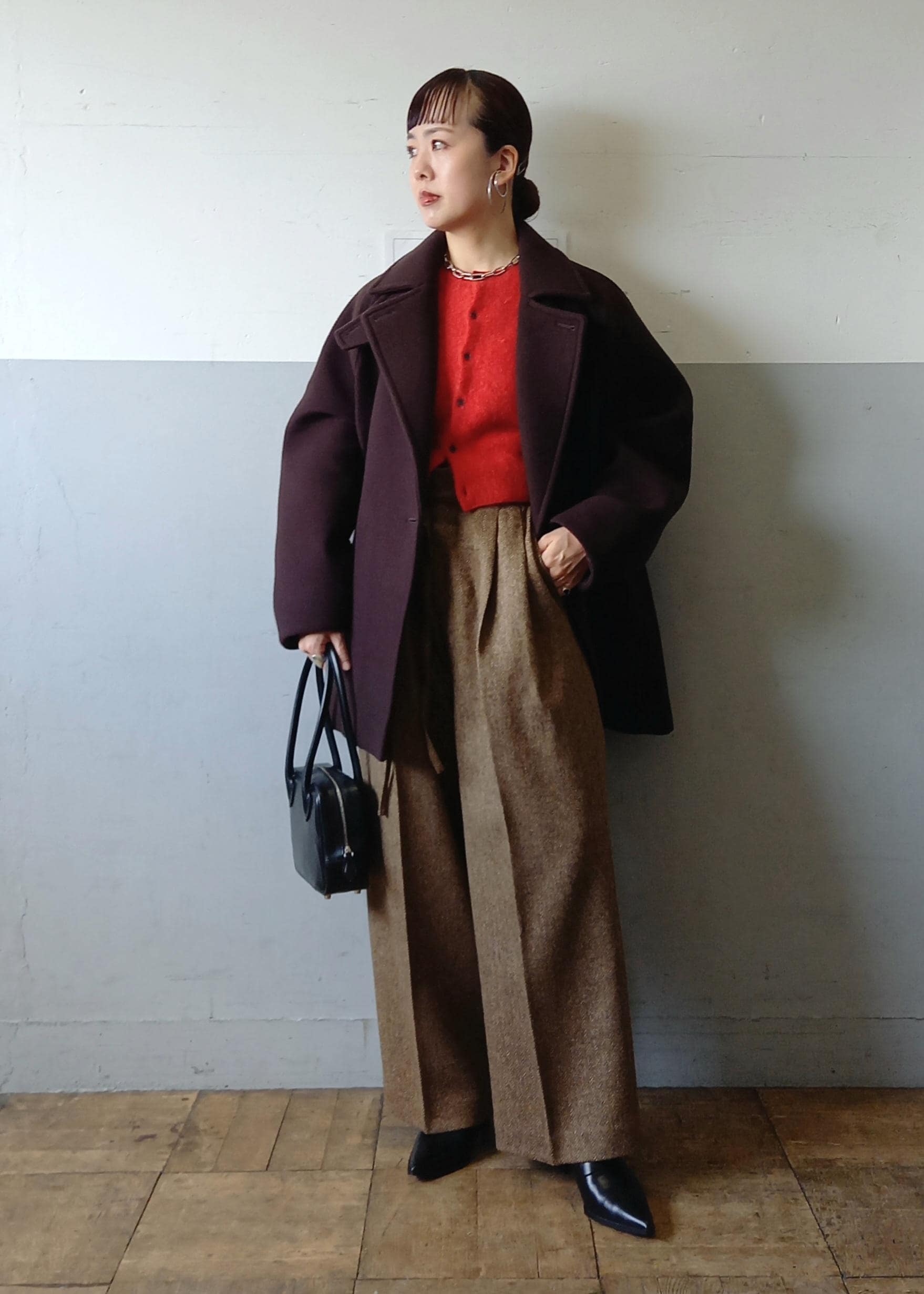 ADAM ET ROPE' | ウールボンディングミドルコート | Rakuten Fashion