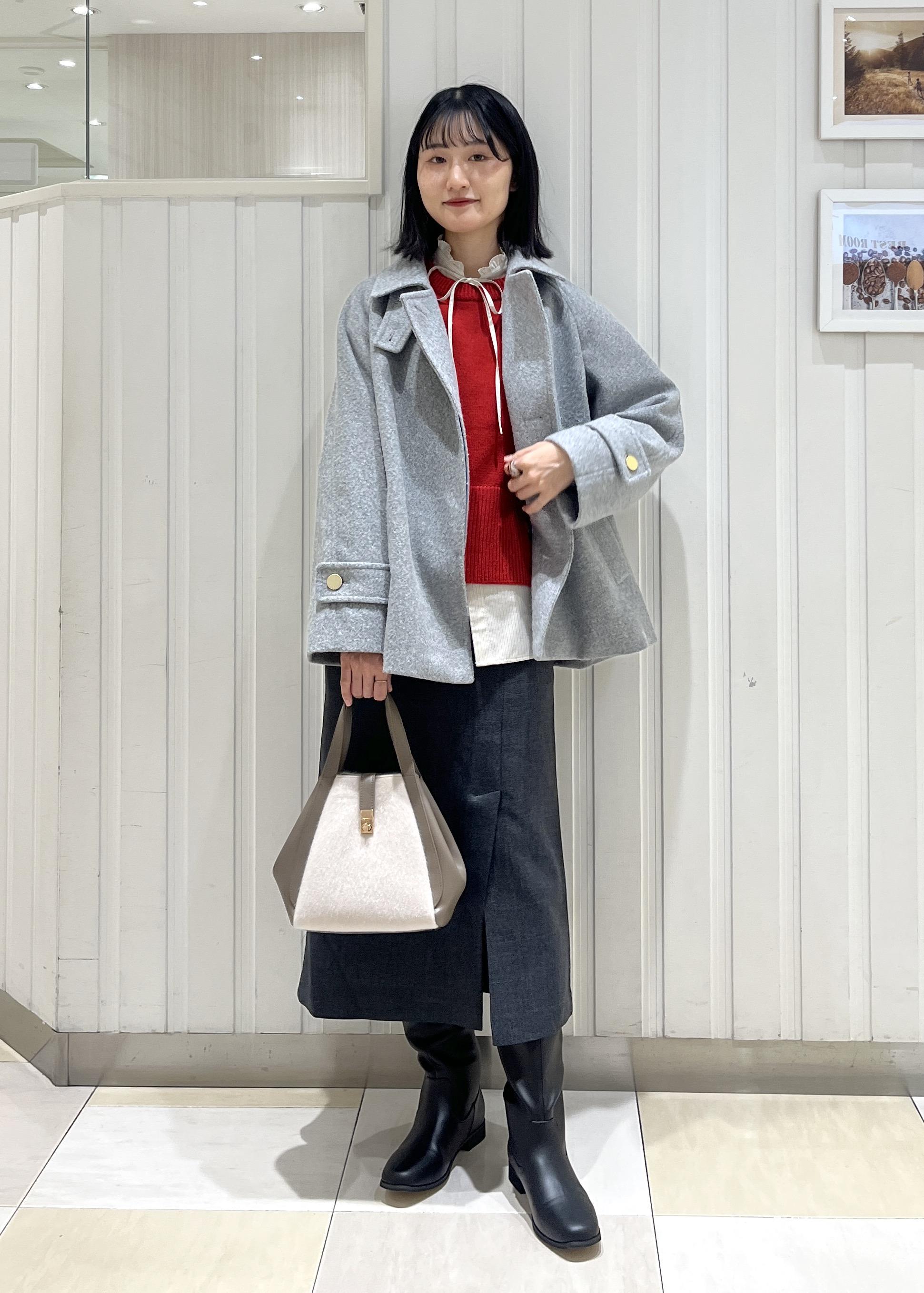 ROPE' PICNICのジャージーメルトンシリーズ 金ボタンミドル丈コート/リンクコーデを使ったコーディネートを紹介します。｜Rakuten Fashion(楽天ファッション／旧楽天ブランドアベニュー)6518490