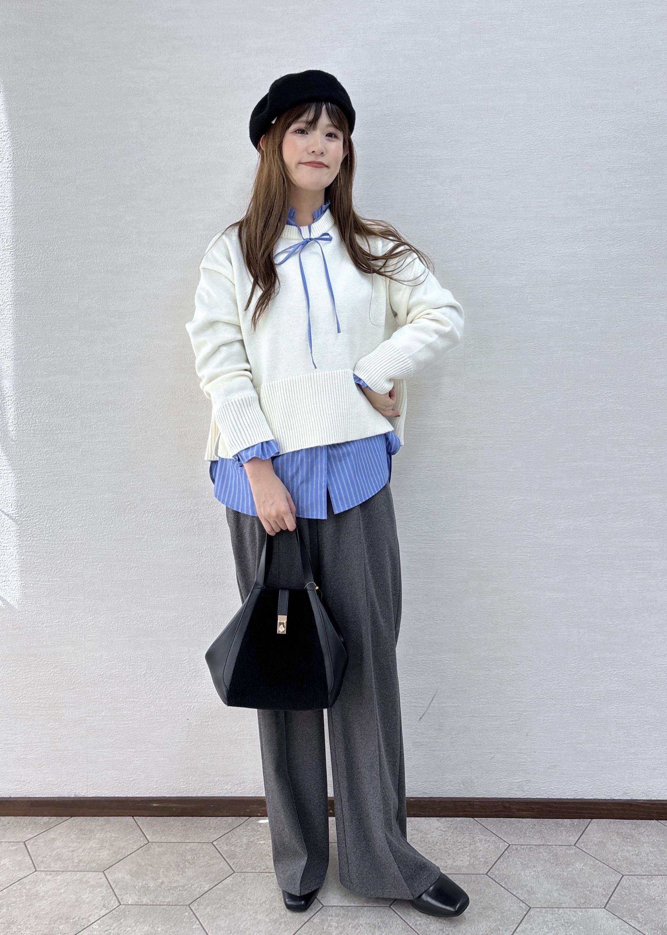 ROPE' PICNICの【新色追加】着丈が選べるクルーネックサイドスリットニットプルオーバー/イージーケアを使ったコーディネートを紹介します。｜Rakuten Fashion(楽天ファッション／旧楽天ブランドアベニュー)6518594