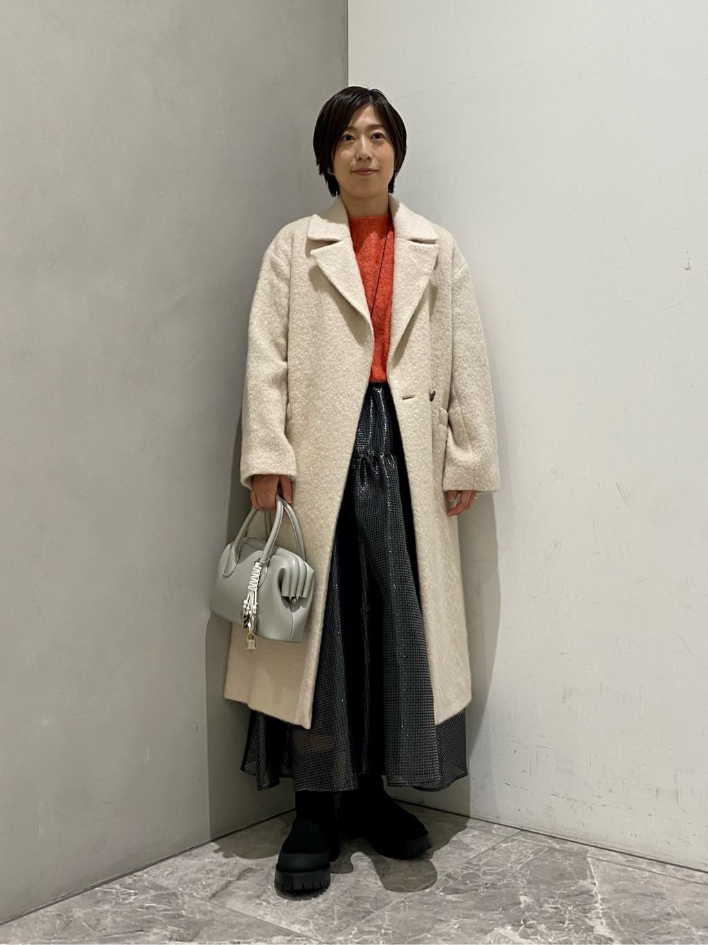 UNITED ARROWSのシャギー ビッグ テーラード コートを使った