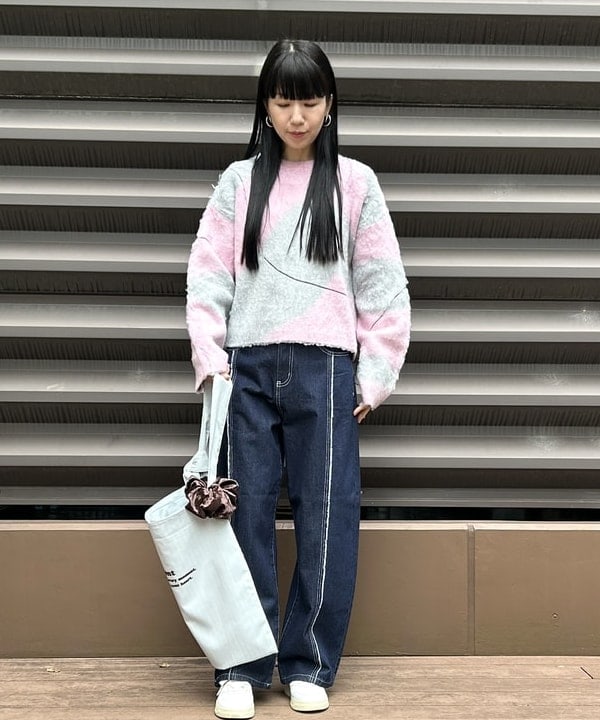 BEAMS HEARTのニュアンス シャギー ニットを使ったコーディネートを紹介します。｜Rakuten Fashion(楽天ファッション／旧楽天ブランドアベニュー)6450777