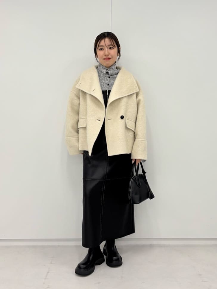 完売品＜EMMEL REFINES＞EM スタンド シャギー ショートコート EMMEL REFINES＞EM スタンド シャギー ショートコート