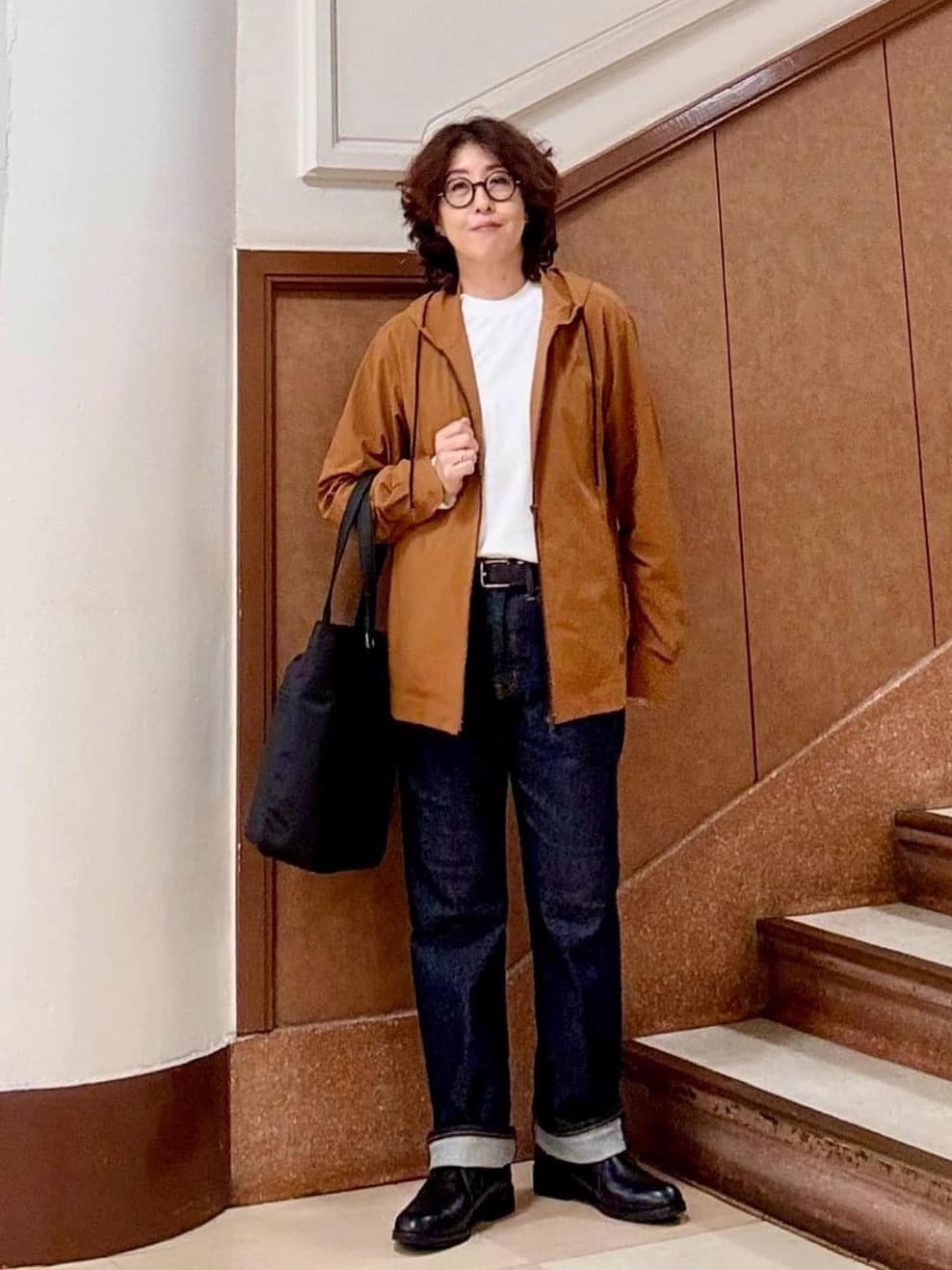 TAKEO KIKUCHIの【3D ナイロン ストレッチ】ジップアップ フードブルゾンを使ったコーディネートを紹介します。｜Rakuten Fashion(楽天ファッション／旧楽天ブランドアベニュー)6452245