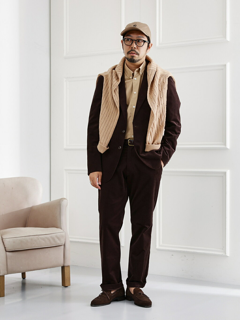 TAKEO KIKUCHIの【Sサイズ~】ストレッチコーデュロイ ジャケットを使ったコーディネートを紹介します。｜Rakuten Fashion(楽天ファッション／旧楽天ブランドアベニュー)6453476