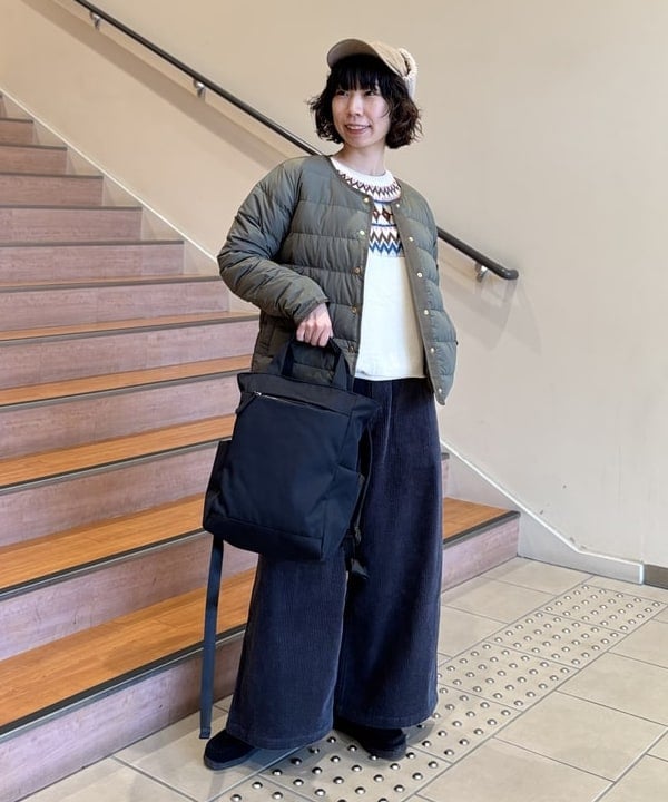 BEAMS HEARTのフレンチ ショートダウンジャケット （S～L) 25AW レディース インナーダウン ノーカラーを使ったコーディネートを紹介します。｜Rakuten Fashion(楽天ファッション／旧楽天ブランドアベニュー)6453647