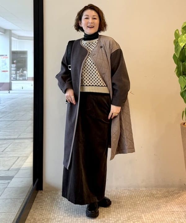 BEAMS HEARTのドット柄 ジャカード ニットを使ったコーディネートを紹介します。｜Rakuten Fashion(楽天ファッション／旧楽天ブランドアベニュー)6453660