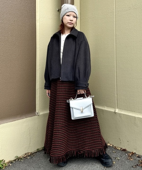 BEAMS HEARTのステンカラー ジップ ブルゾンを使ったコーディネートを紹介します。｜Rakuten Fashion(楽天ファッション／旧楽天ブランドアベニュー)6411038