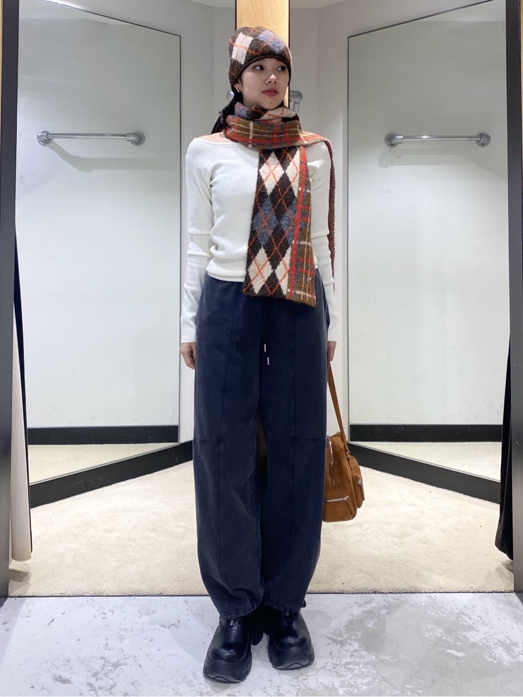 SLY | ARGYLE MIX JQ KNIT STALL | Rakuten Fashion(楽天ファッション