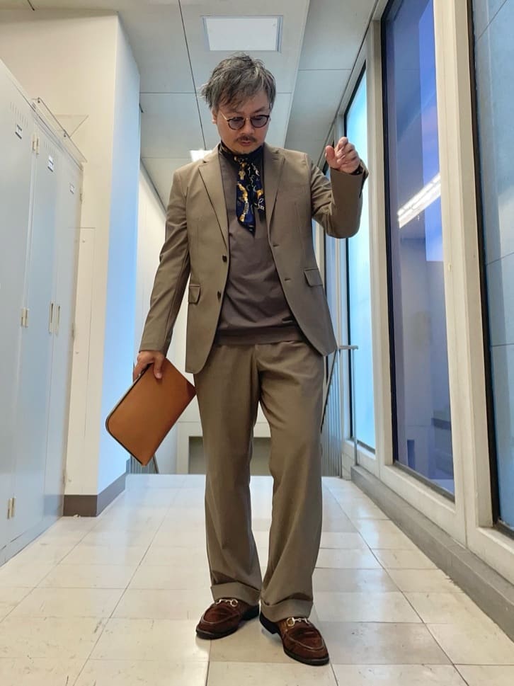 TAKEO KIKUCHIの【360°ストレッチ/セットアップ対応】None Of Stress ジャケットを使ったコーディネートを紹介します。｜Rakuten Fashion(楽天ファッション／旧楽天ブランドアベニュー)6454660