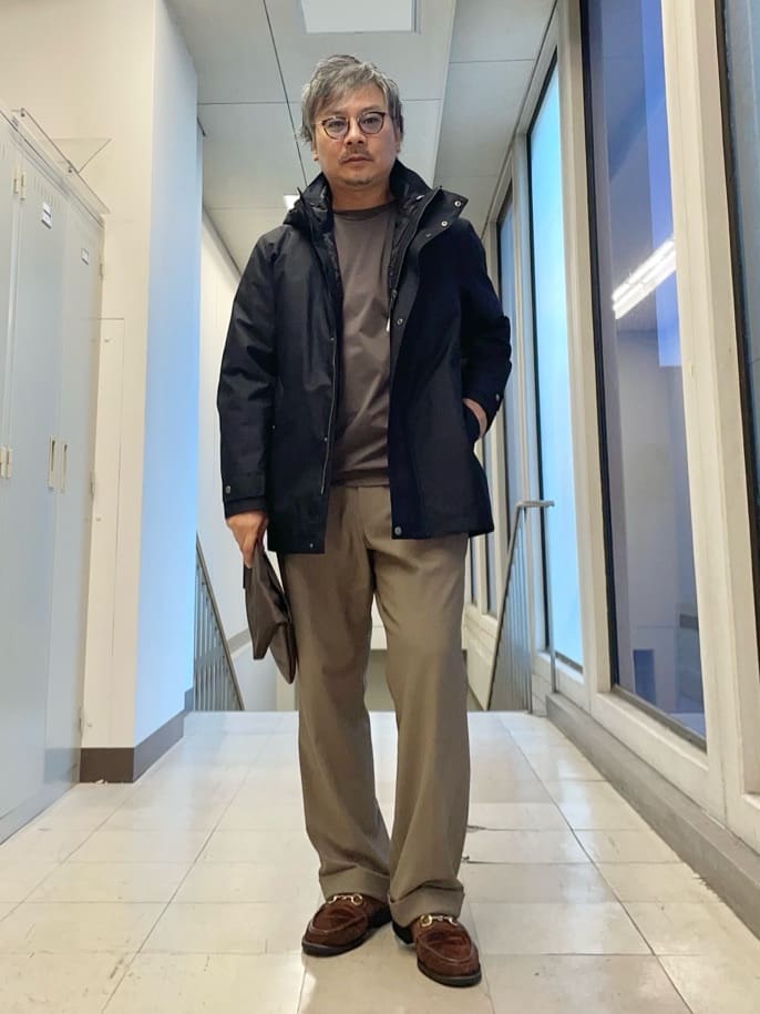 TAKEO KIKUCHIの【3WAY】グレンチェック ダウンライナー ブルゾンを使ったコーディネートを紹介します。｜Rakuten Fashion(楽天ファッション／旧楽天ブランドアベニュー)6454766