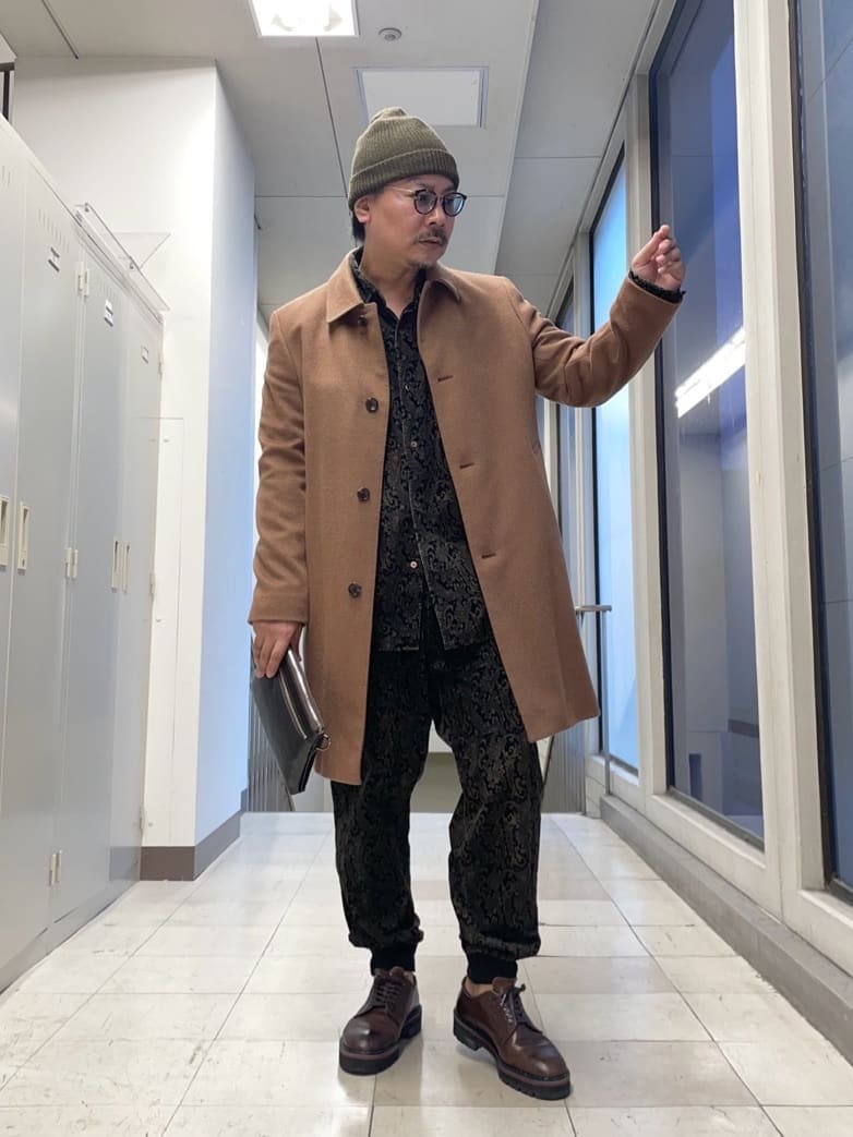 TAKEO KIKUCHIのカシミヤブレンド ビーバー調ステンカラーコートを使ったコーディネートを紹介します。｜Rakuten Fashion(楽天ファッション／旧楽天ブランドアベニュー)6454767