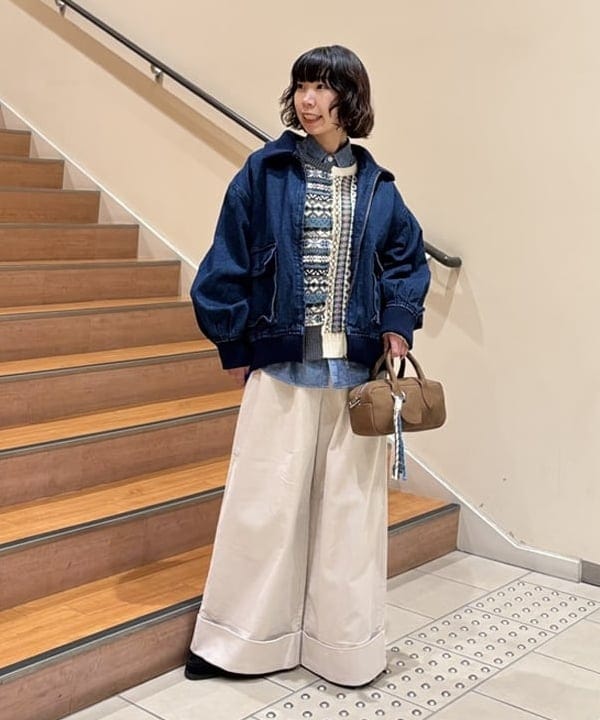 BEAMS HEARTのダブル ポケット デニム ブルゾンを使ったコーディネートを紹介します。｜Rakuten Fashion(楽天ファッション／旧楽天ブランドアベニュー)6455207