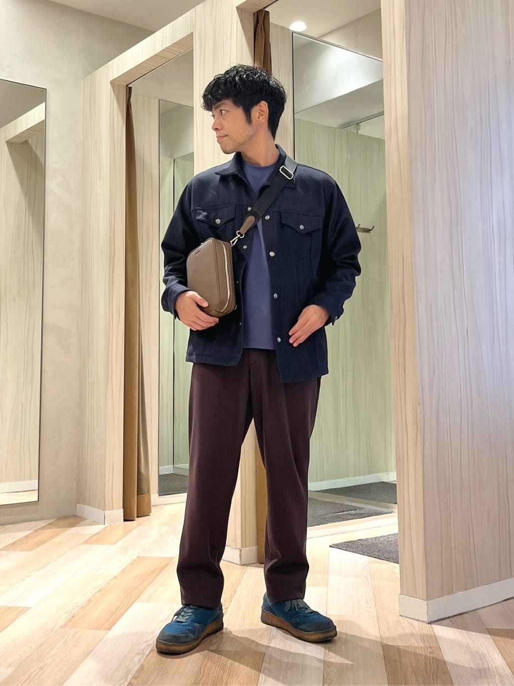 TAKEO KIKUCHIの【JUST ONE LAYER】ダウンファブリック ブルゾンを使ったコーディネートを紹介します。｜Rakuten Fashion(楽天ファッション／旧楽天ブランドアベニュー)6456383